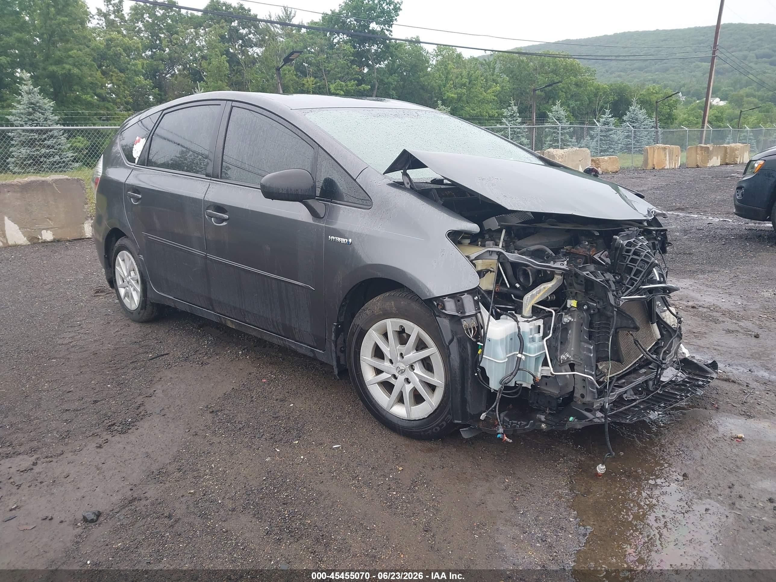 2013 Toyota Prius V Two Gray vin: JTDZN3EU0D3207689