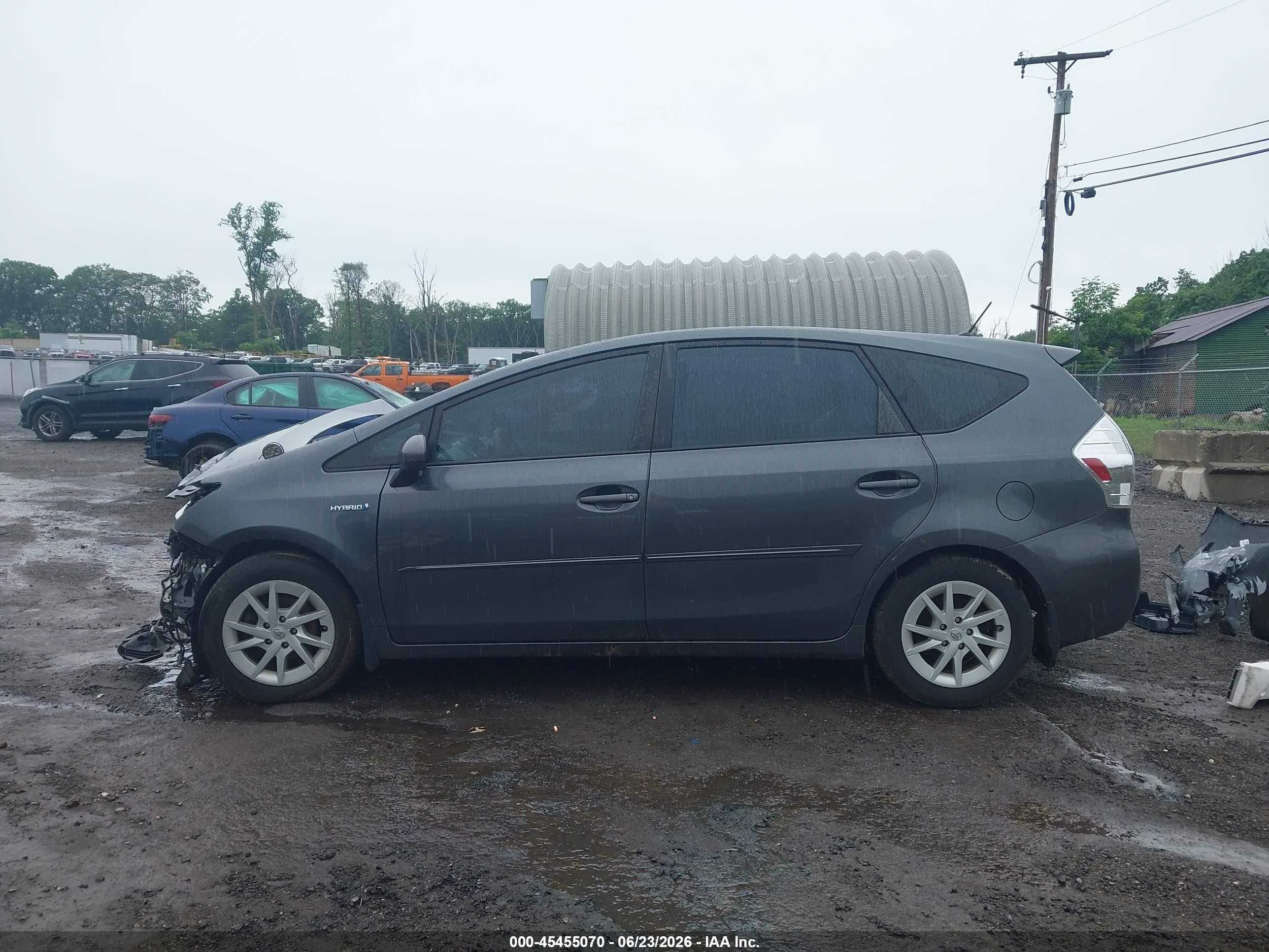 2013 Toyota Prius V Two Gray vin: JTDZN3EU0D3207689