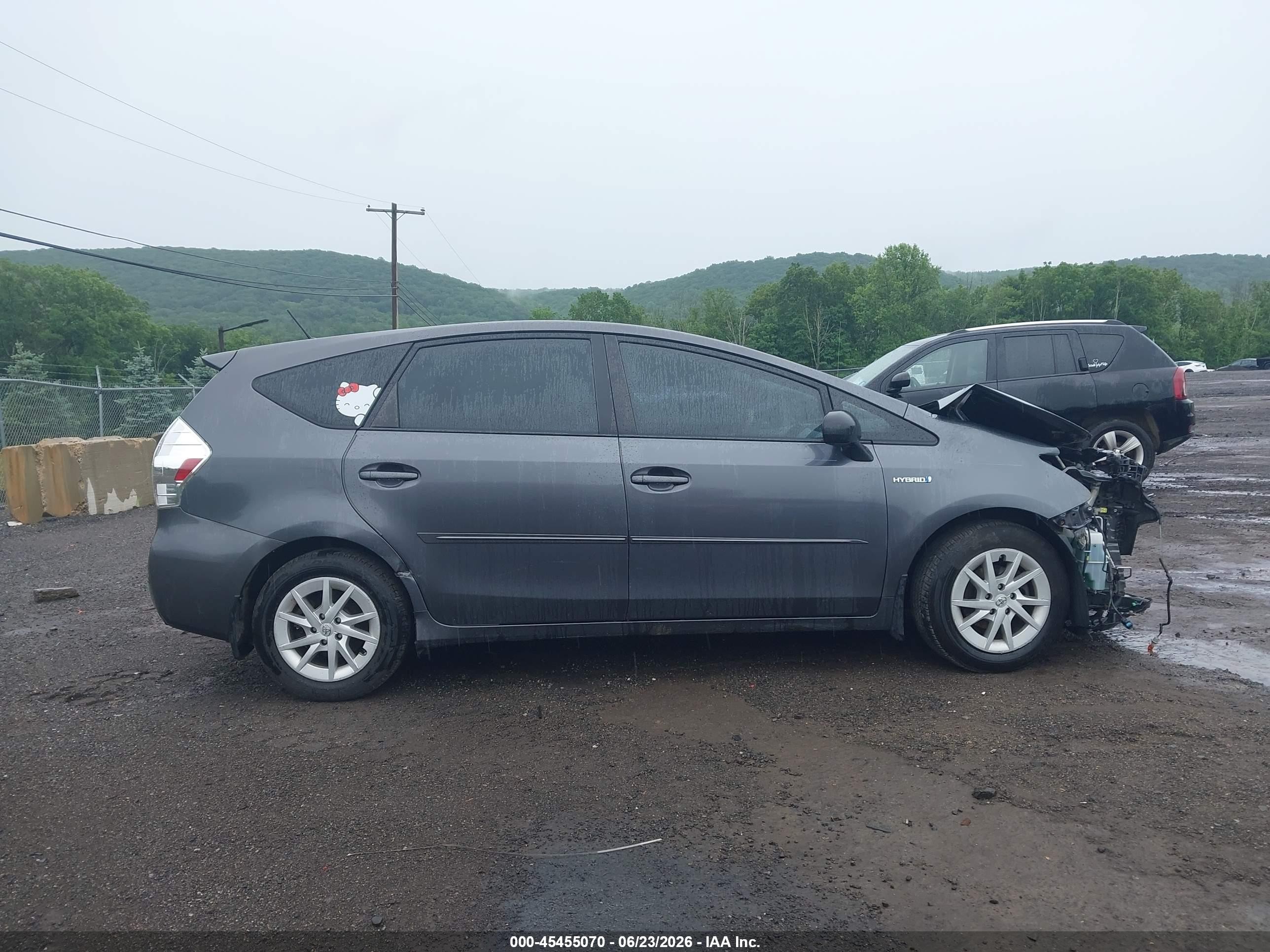 2013 Toyota Prius V Two Gray vin: JTDZN3EU0D3207689