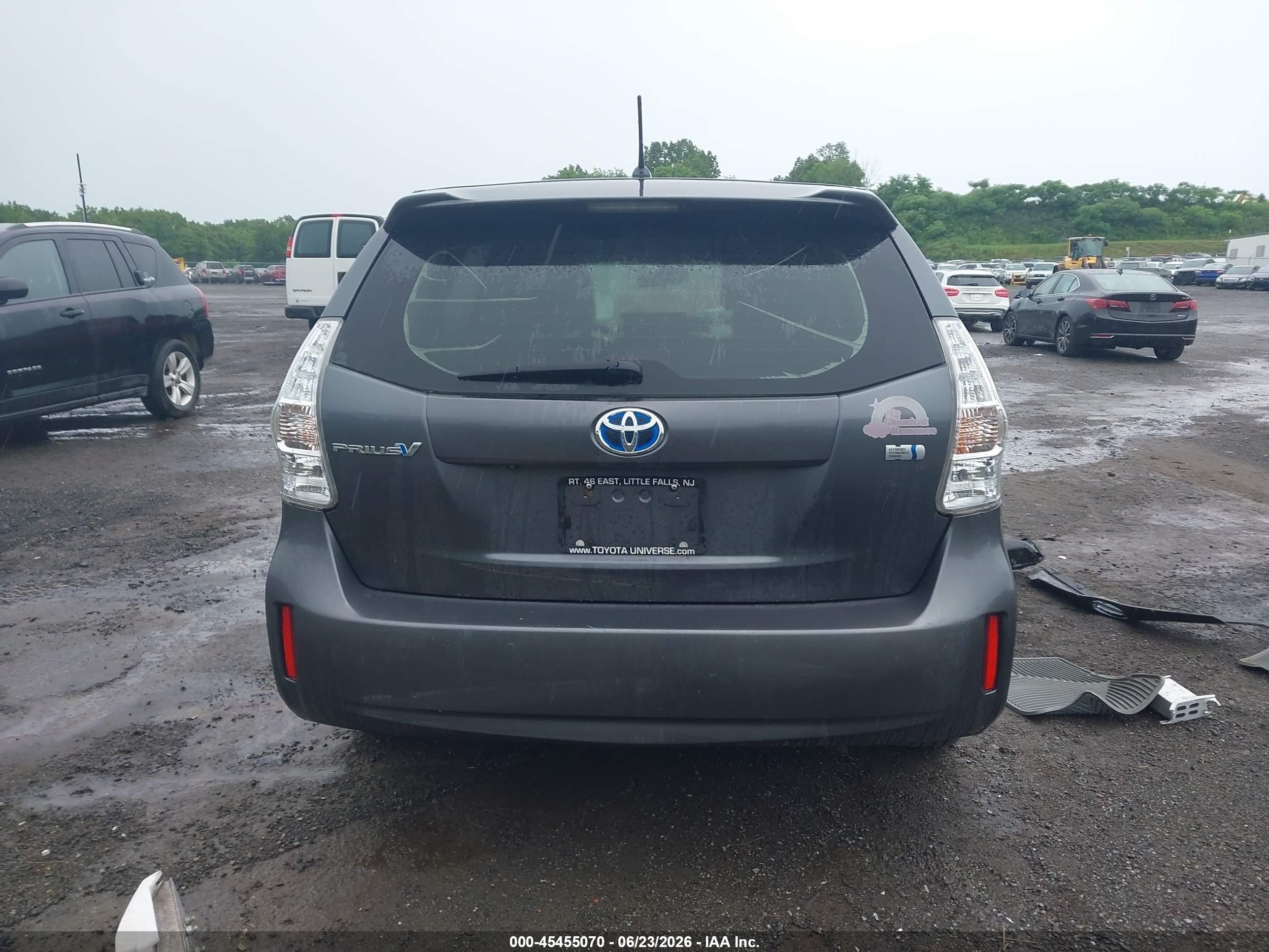 2013 Toyota Prius V Two Gray vin: JTDZN3EU0D3207689