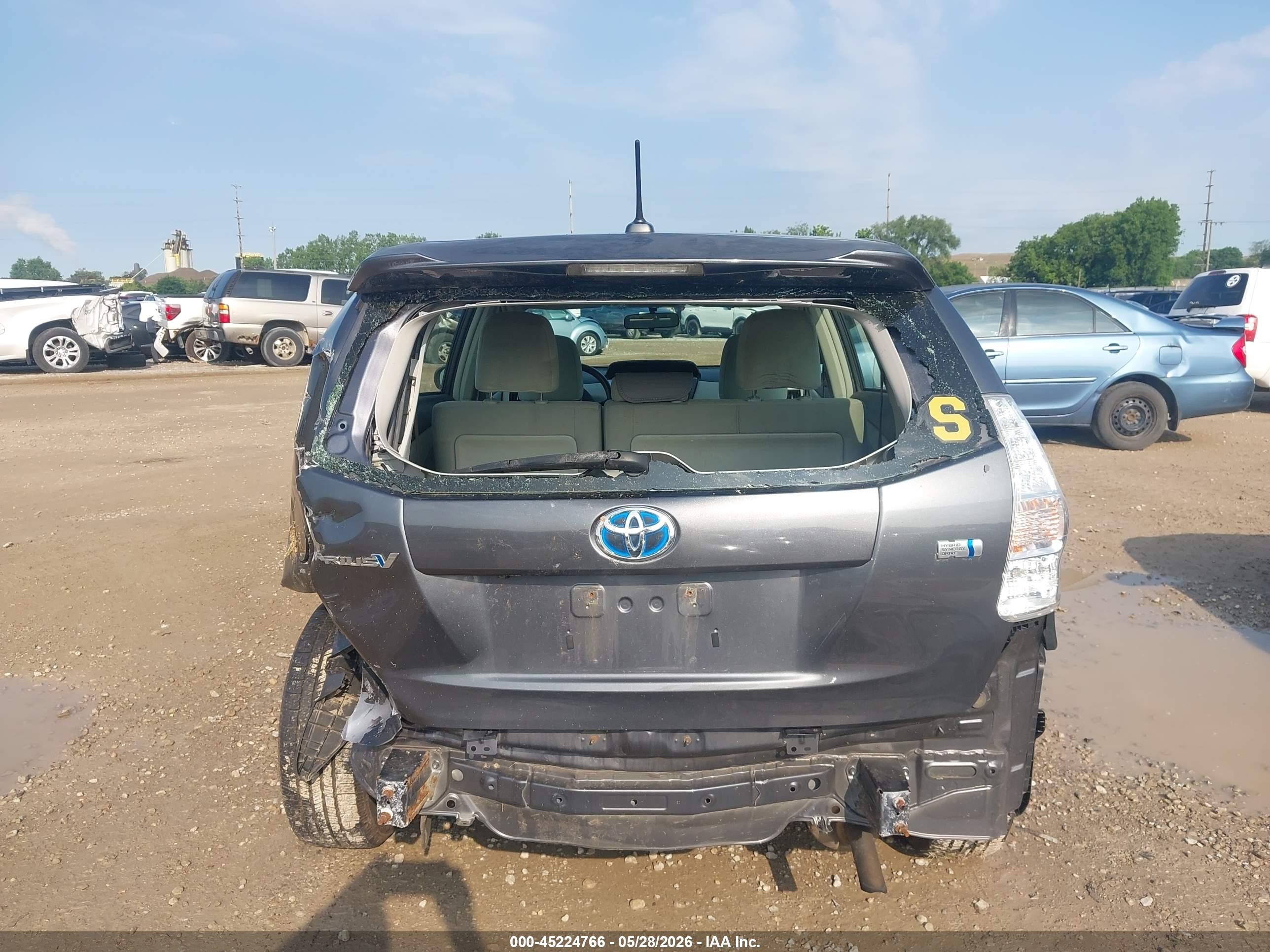 2013 Toyota Prius V Three Gray vin: JTDZN3EU0D3225688
