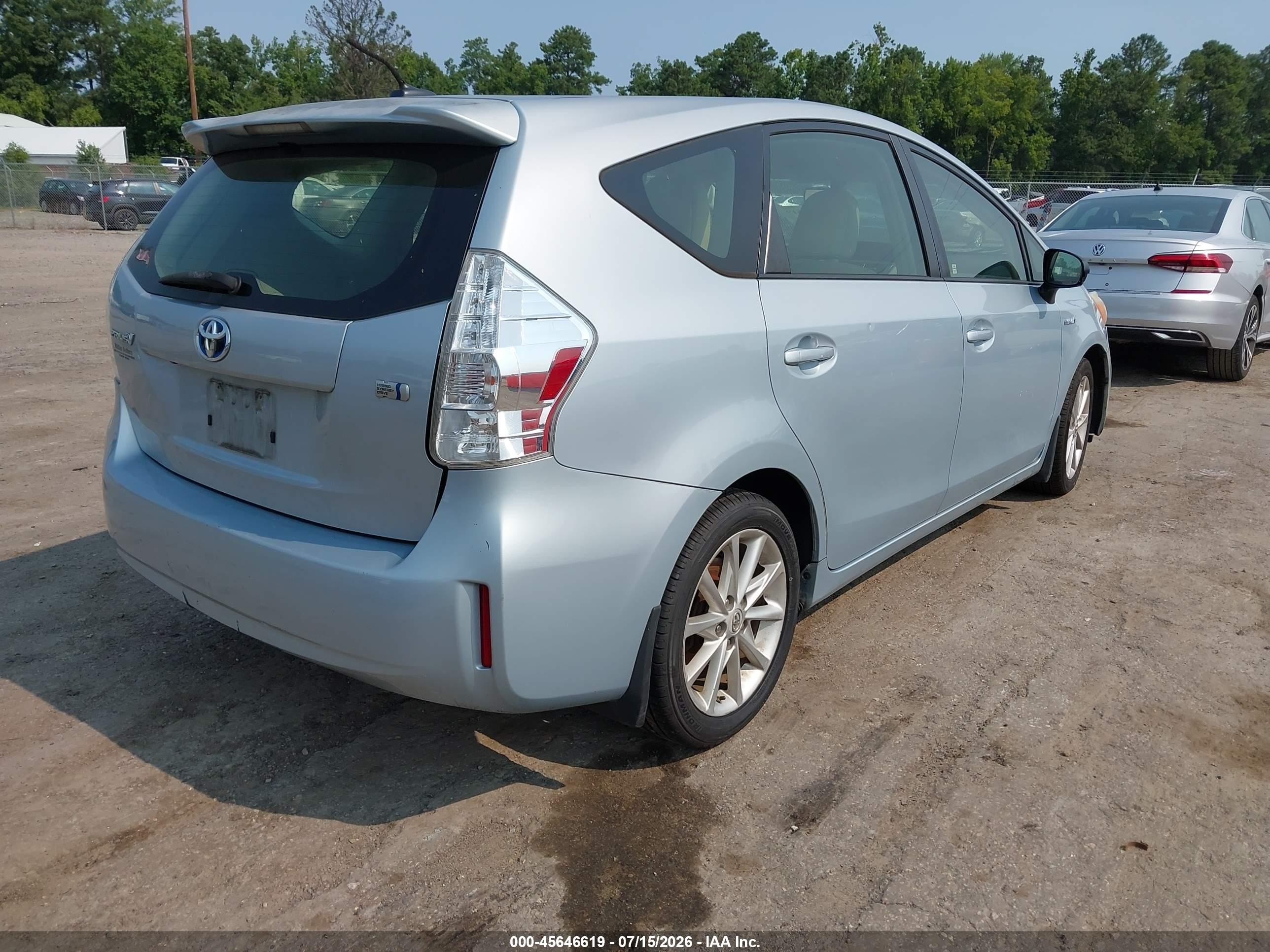 2013 Toyota Prius V Five Silver vin: JTDZN3EU0D3238148