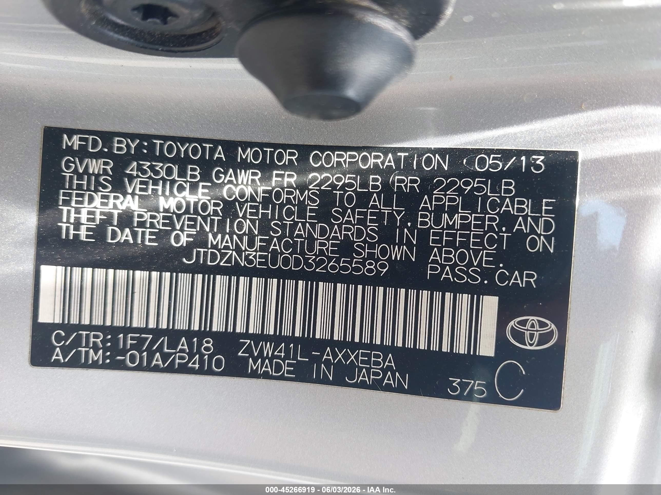 2013 Toyota Prius V Five Silver vin: JTDZN3EU0D3265589