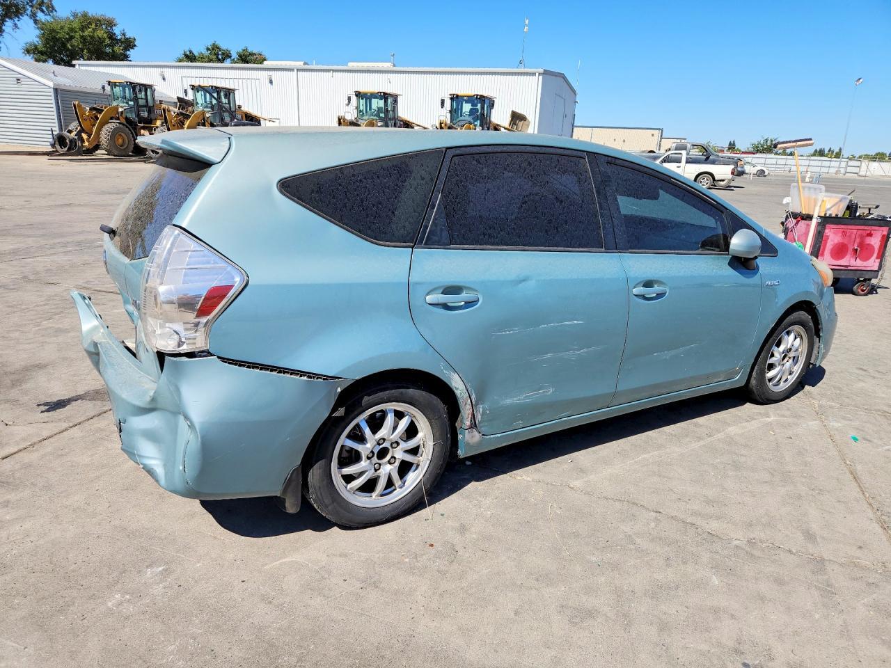 2013 Toyota Prius V Green vin: JTDZN3EU0D3286751
