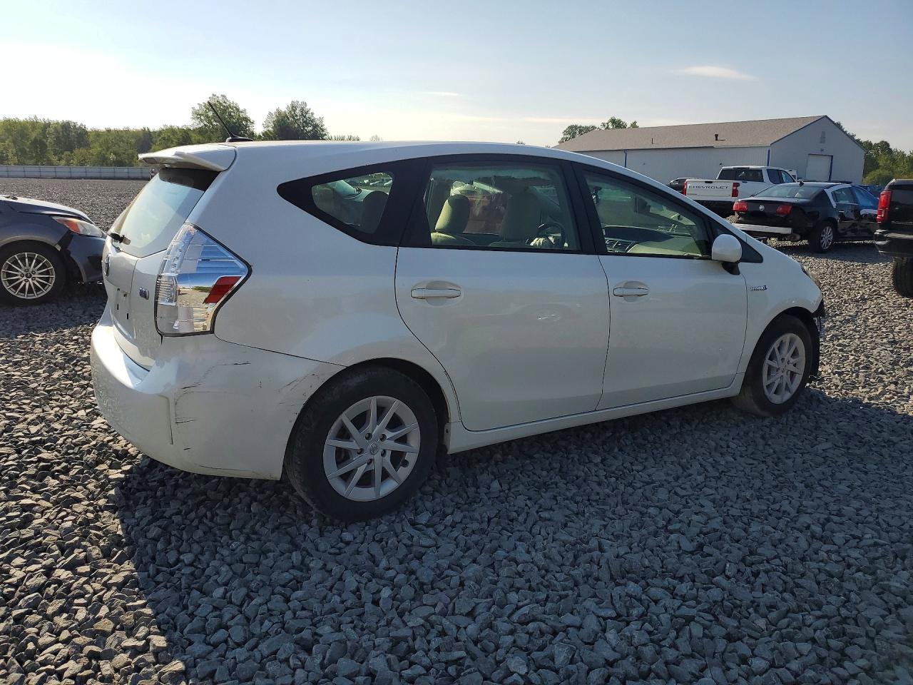 2014 Toyota Prius V Three White vin: JTDZN3EU0EJ010034