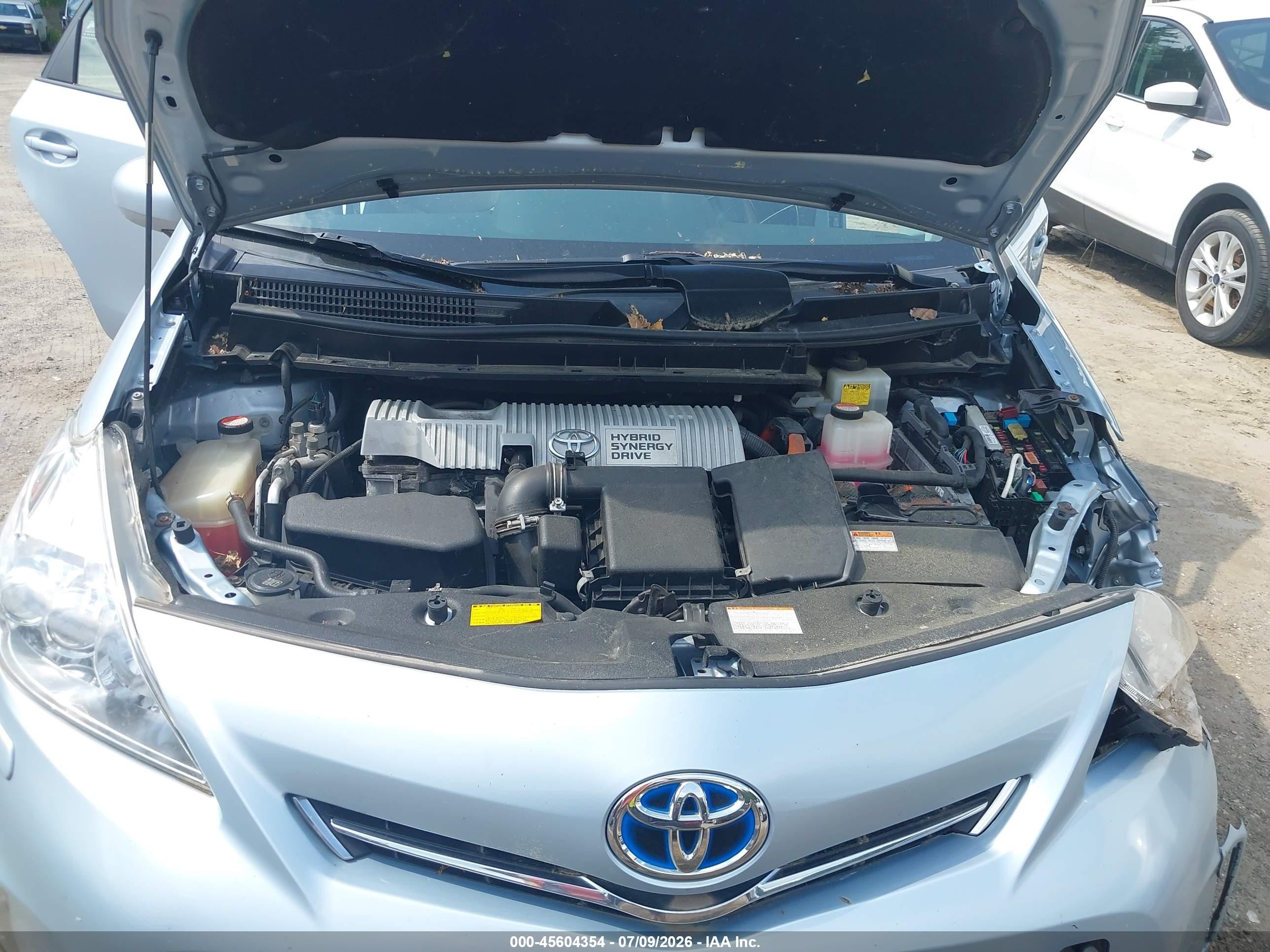 2014 Toyota Prius V Five Light Blue vin: JTDZN3EU0EJ014696