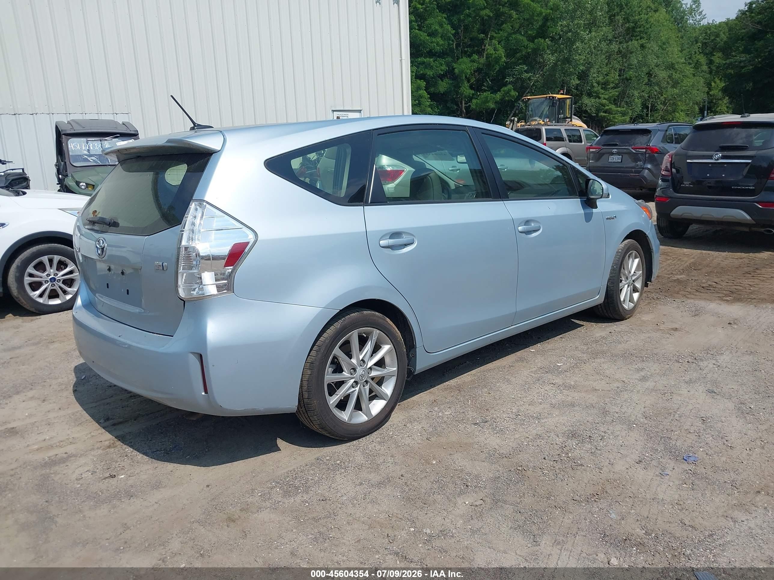 2014 Toyota Prius V Five Light Blue vin: JTDZN3EU0EJ014696