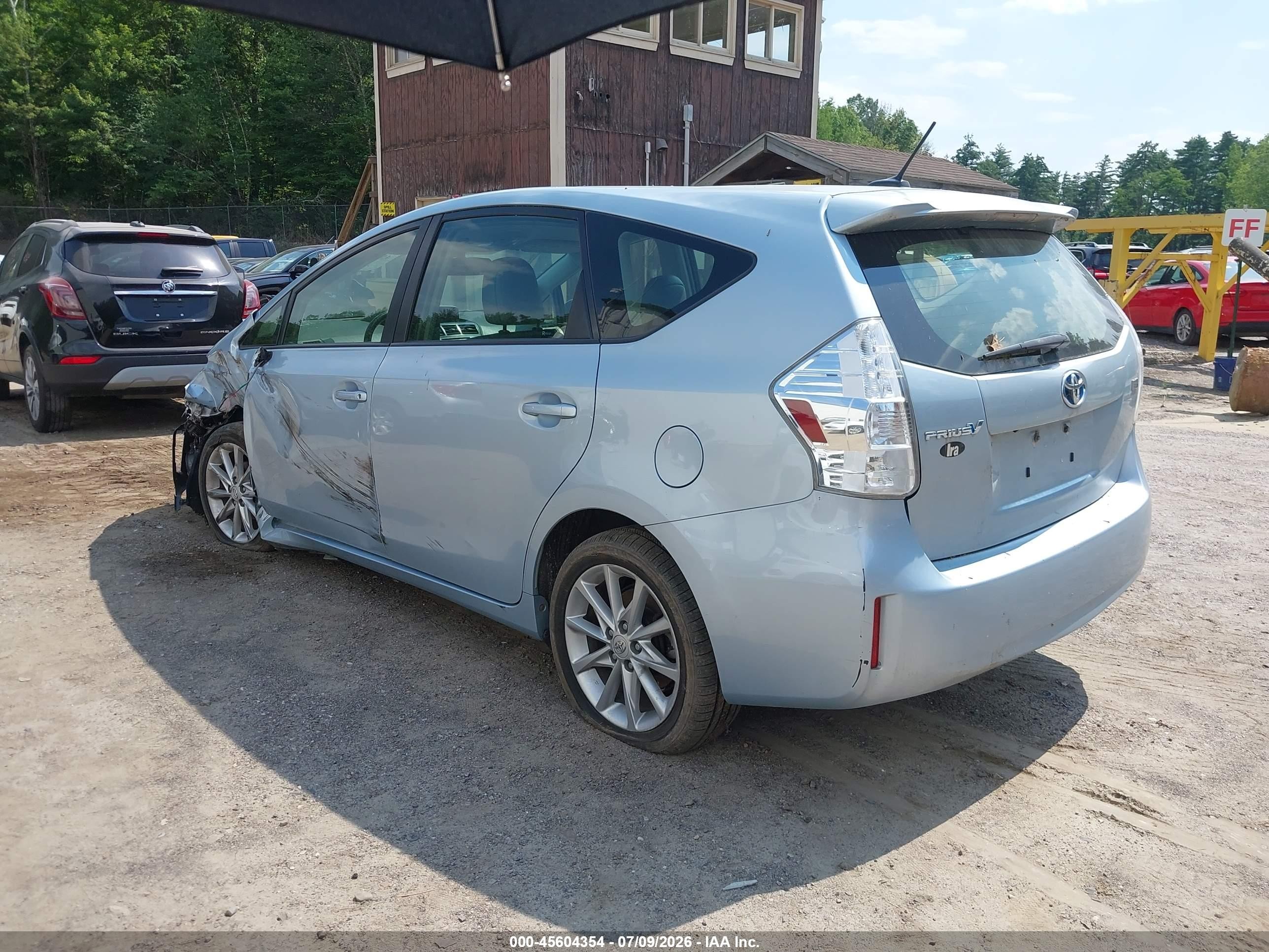 2014 Toyota Prius V Five Light Blue vin: JTDZN3EU0EJ014696