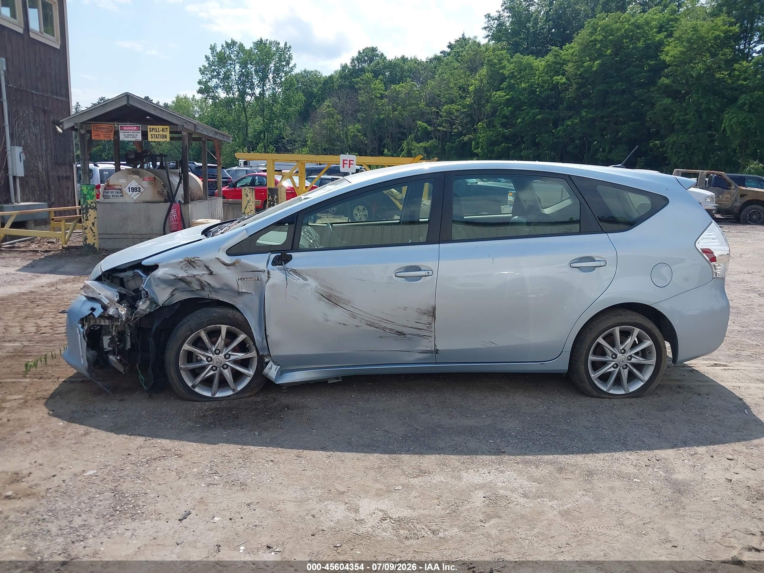 2014 Toyota Prius V Five Light Blue vin: JTDZN3EU0EJ014696