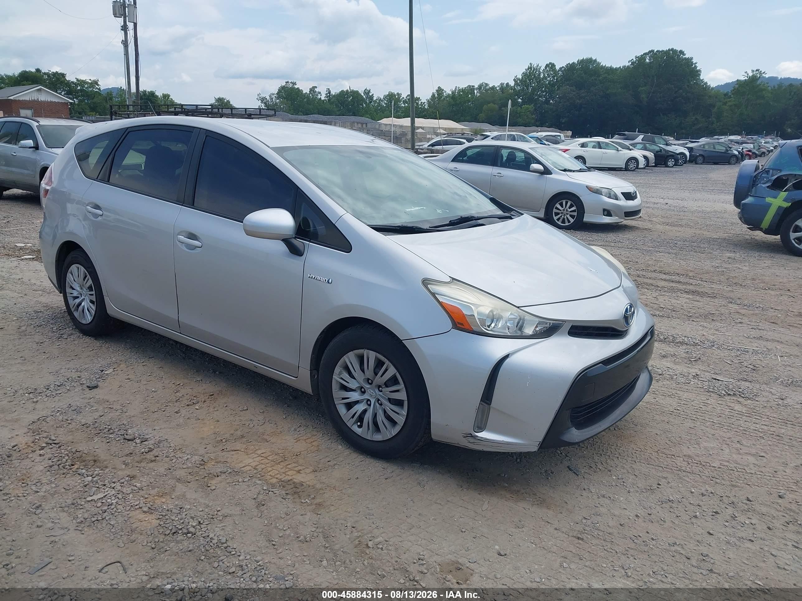 2015 Toyota Prius V Four Серебряный vin: JTDZN3EU0FJ021116