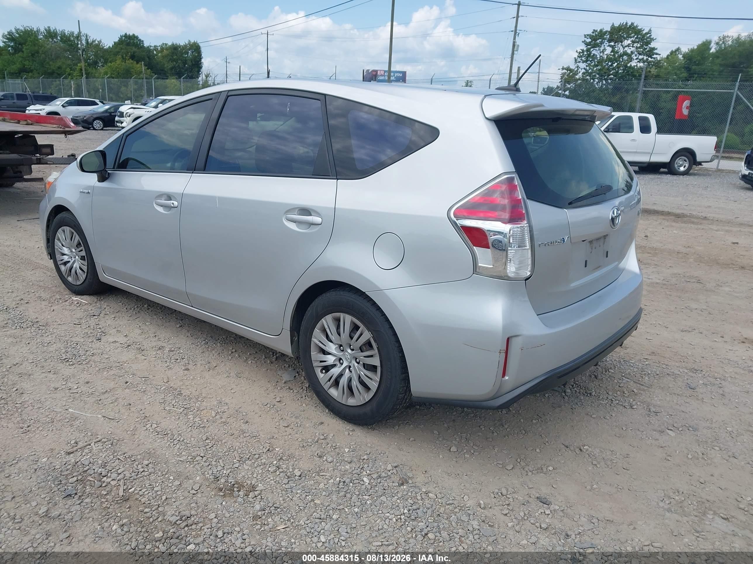 2015 Toyota Prius V Four Серебряный vin: JTDZN3EU0FJ021116