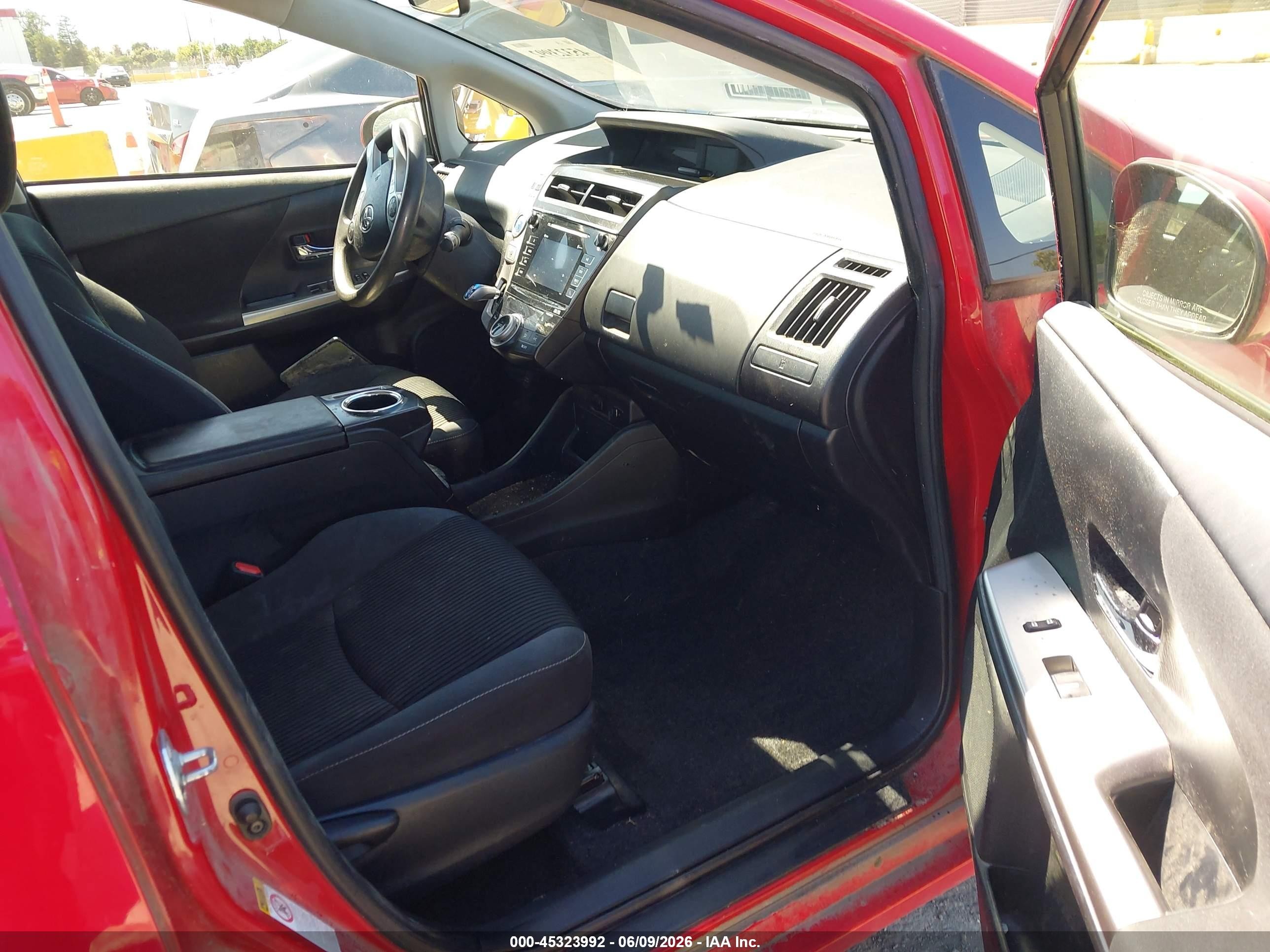 2015 Toyota Prius V Three Красный vin: JTDZN3EU0FJ030480