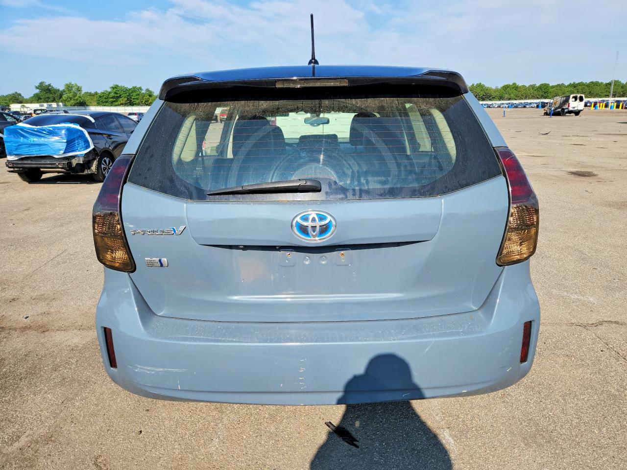 2015 Toyota Prius V Two Blue vin: JTDZN3EU0FJ033394