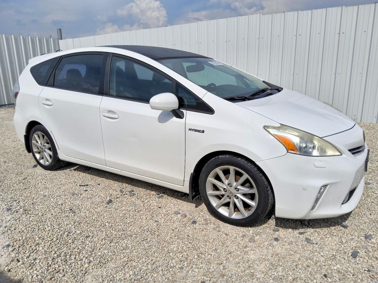2012 Toyota Prius V Five White vin: JTDZN3EU1C3041472