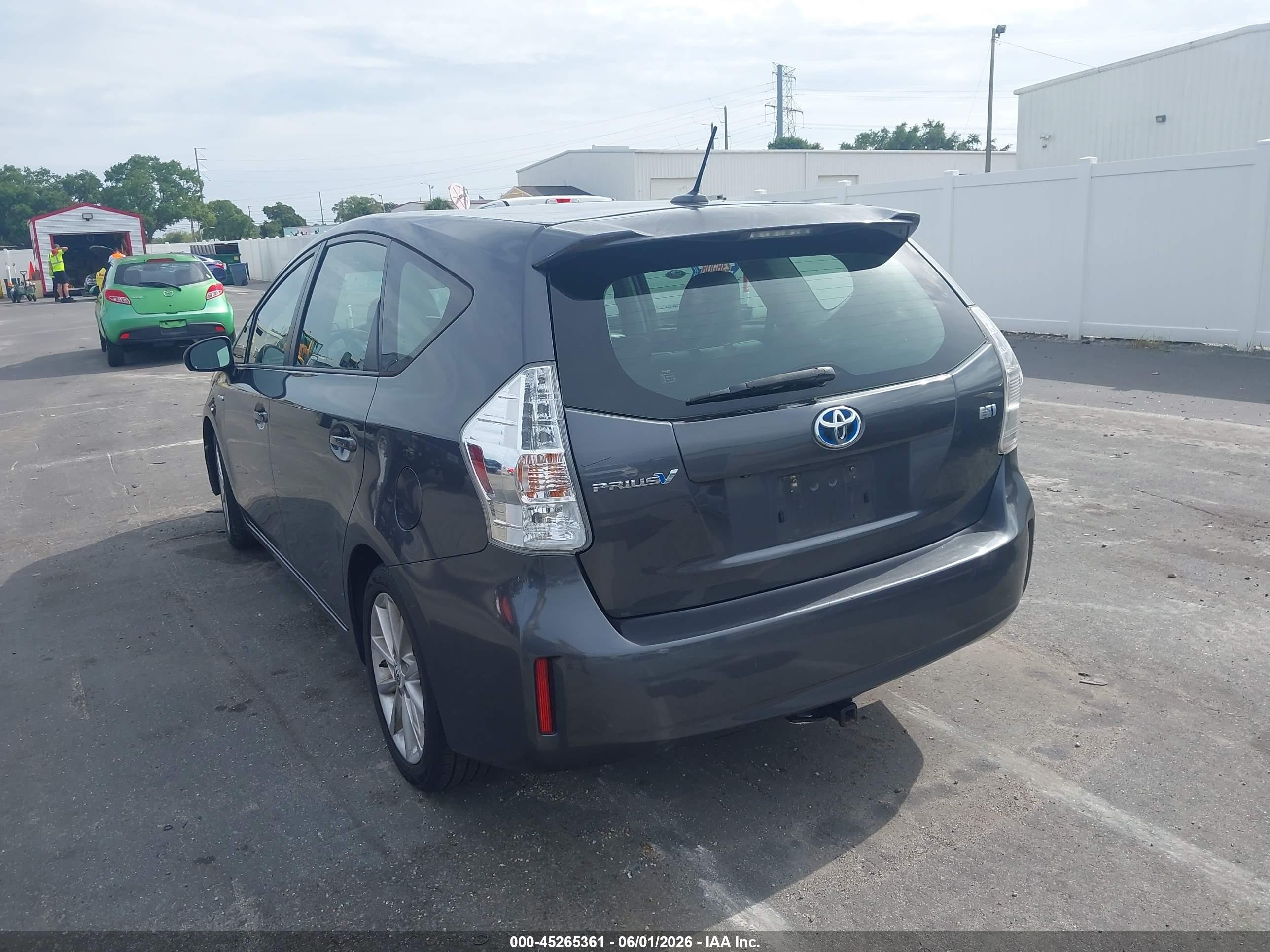2012 Toyota Prius V Five Gray vin: JTDZN3EU1C3045649