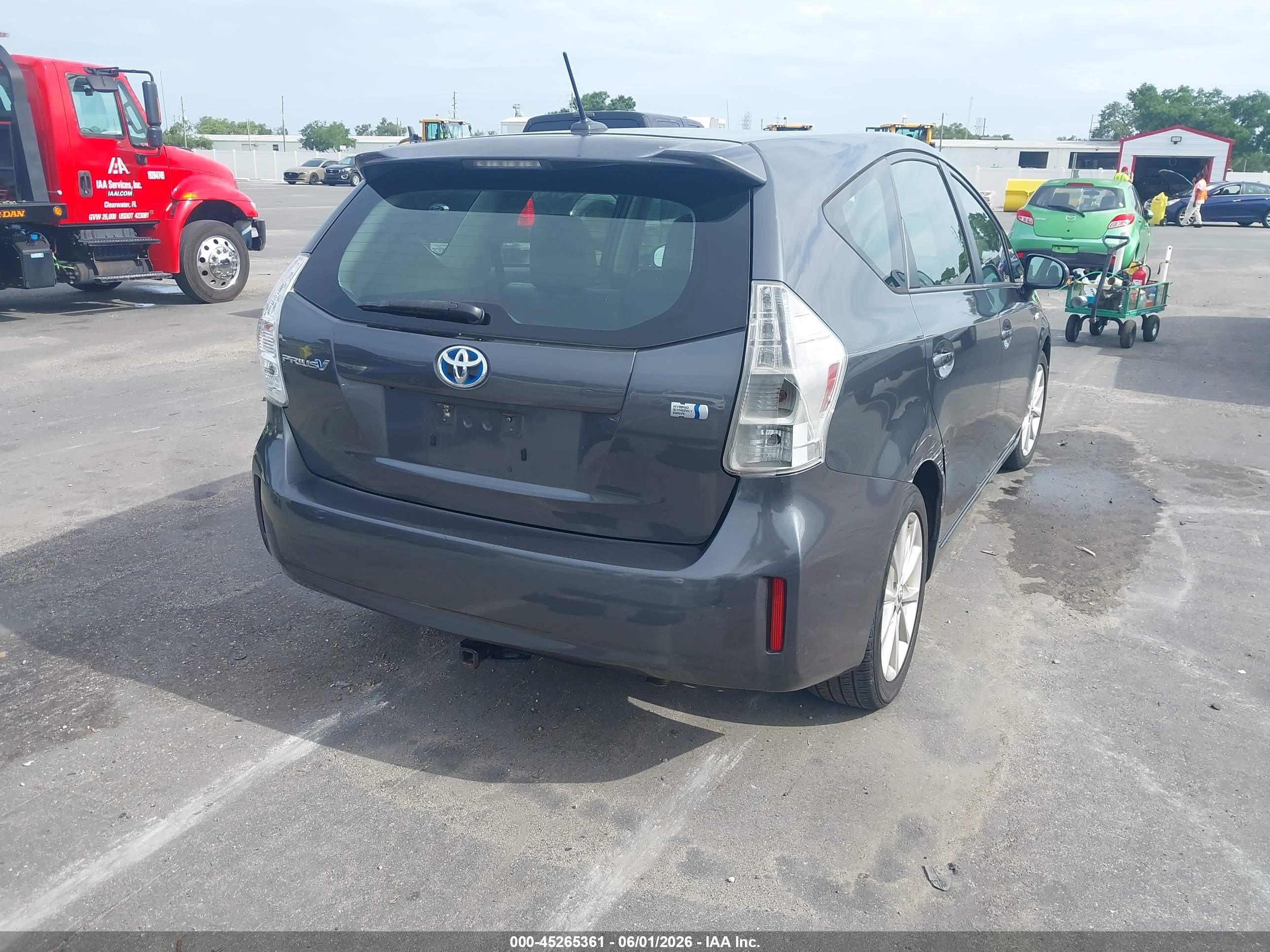 2012 Toyota Prius V Five Gray vin: JTDZN3EU1C3045649