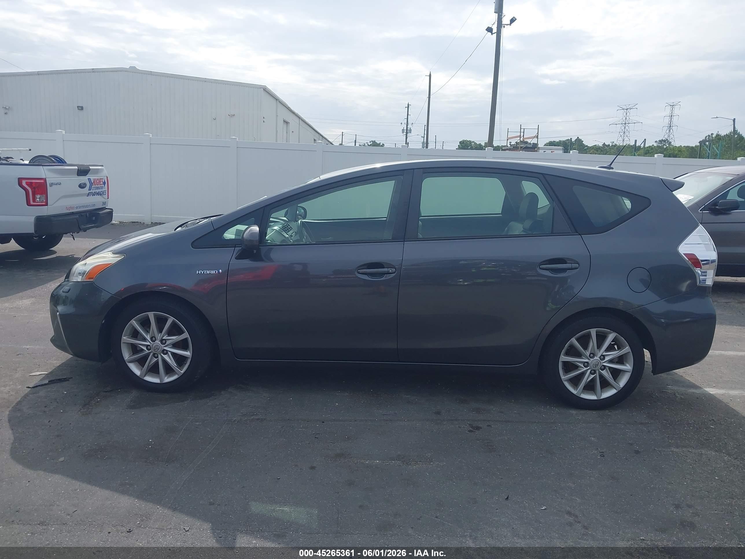 2012 Toyota Prius V Five Gray vin: JTDZN3EU1C3045649