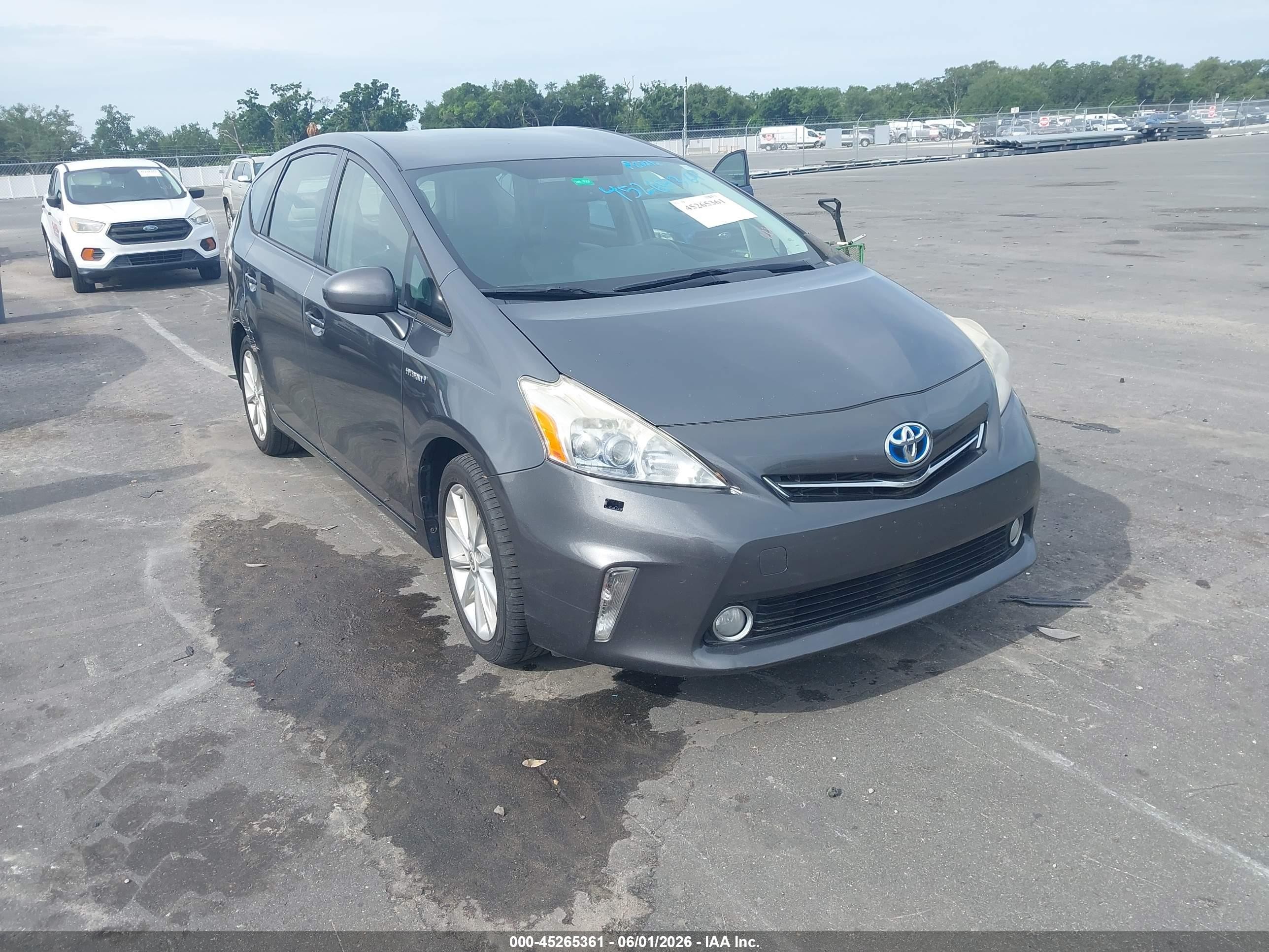 2012 Toyota Prius V Five Gray vin: JTDZN3EU1C3045649