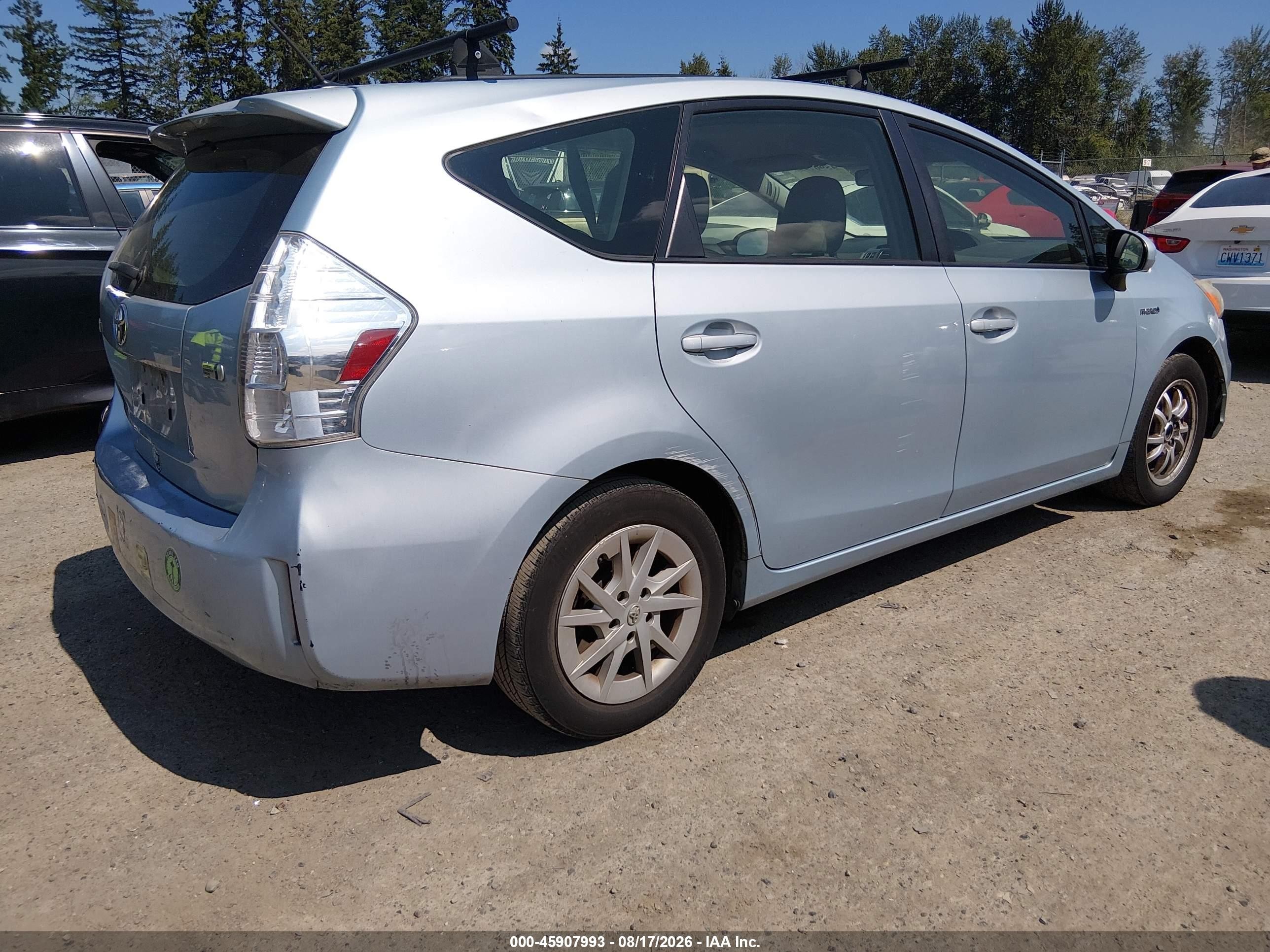 2012 Toyota Prius V Three Blue vin: JTDZN3EU1C3105185
