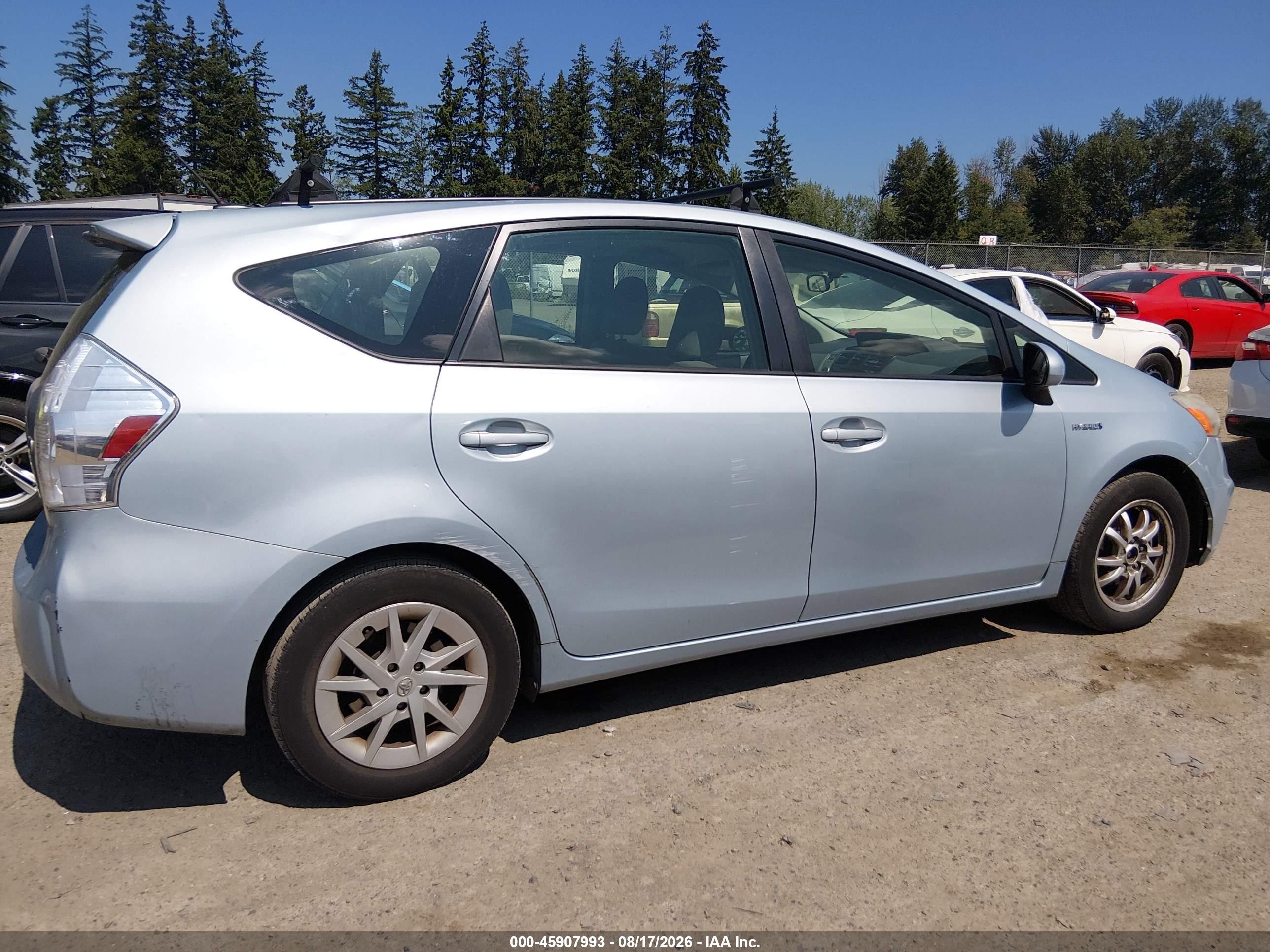 2012 Toyota Prius V Three Blue vin: JTDZN3EU1C3105185