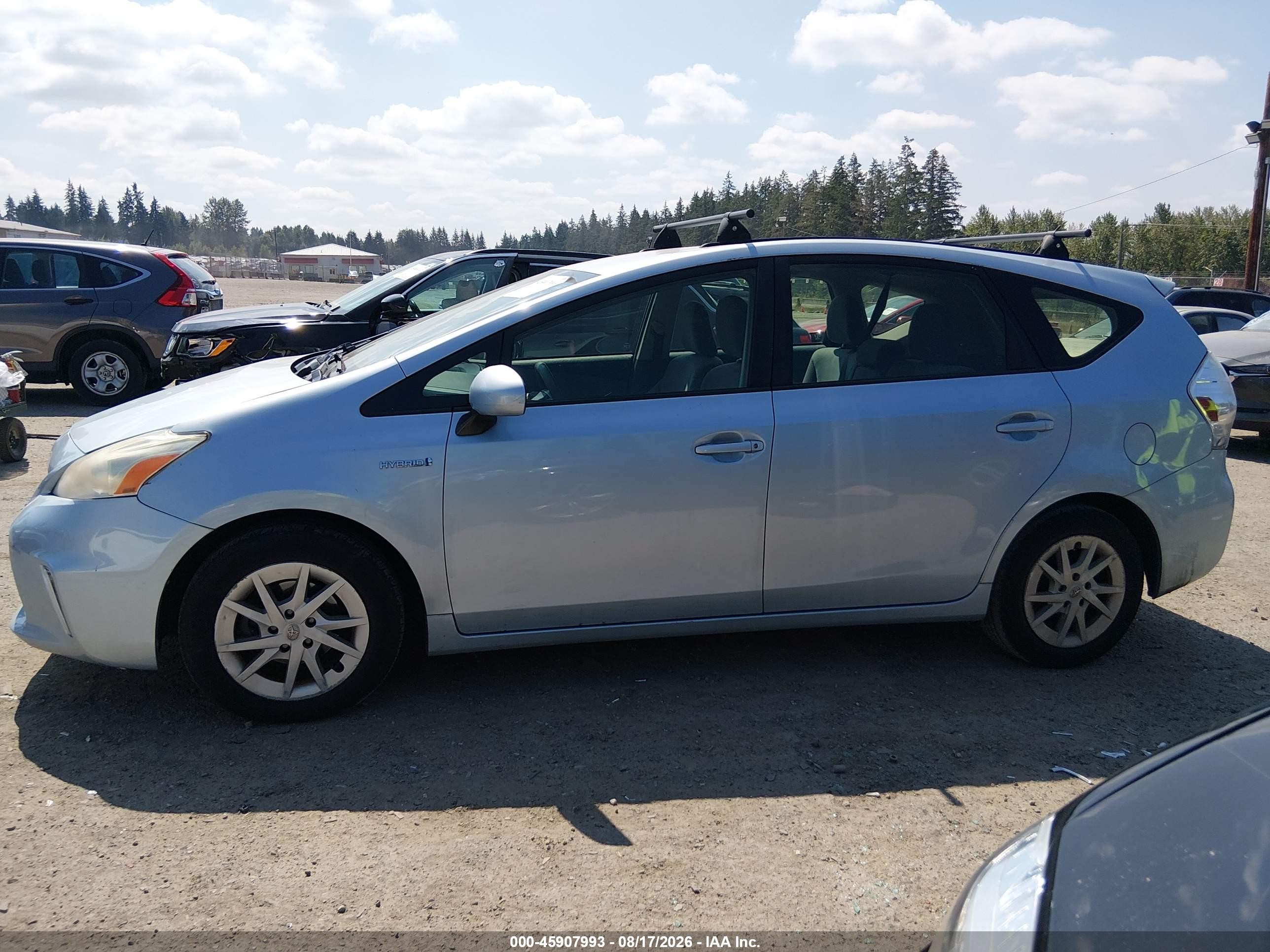 2012 Toyota Prius V Three Blue vin: JTDZN3EU1C3105185
