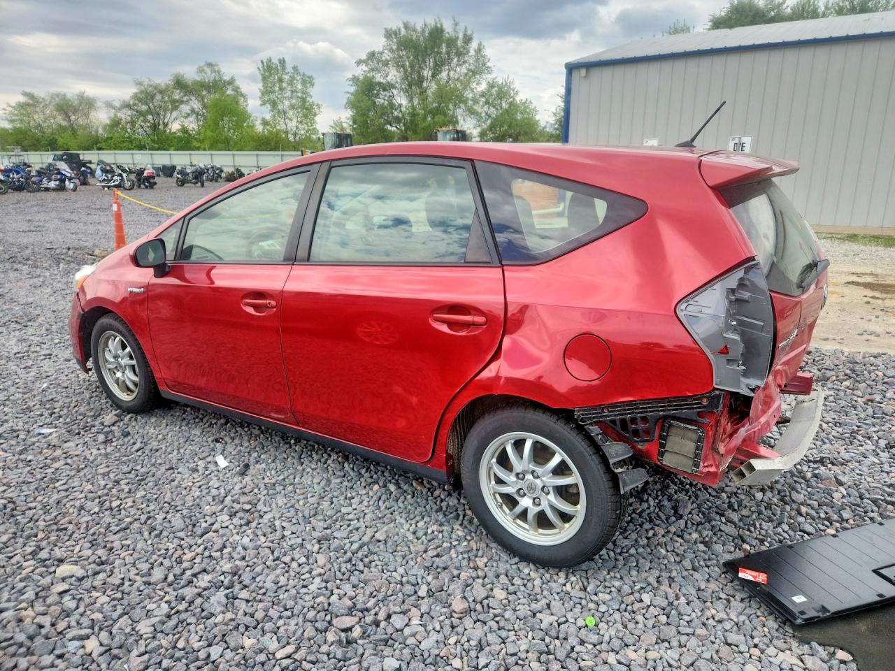 2012 Toyota Prius V Two Red vin: JTDZN3EU1C3157240