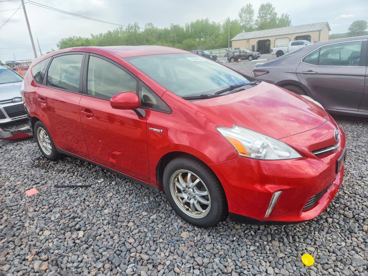2012 Toyota Prius V Two Red vin: JTDZN3EU1C3157240