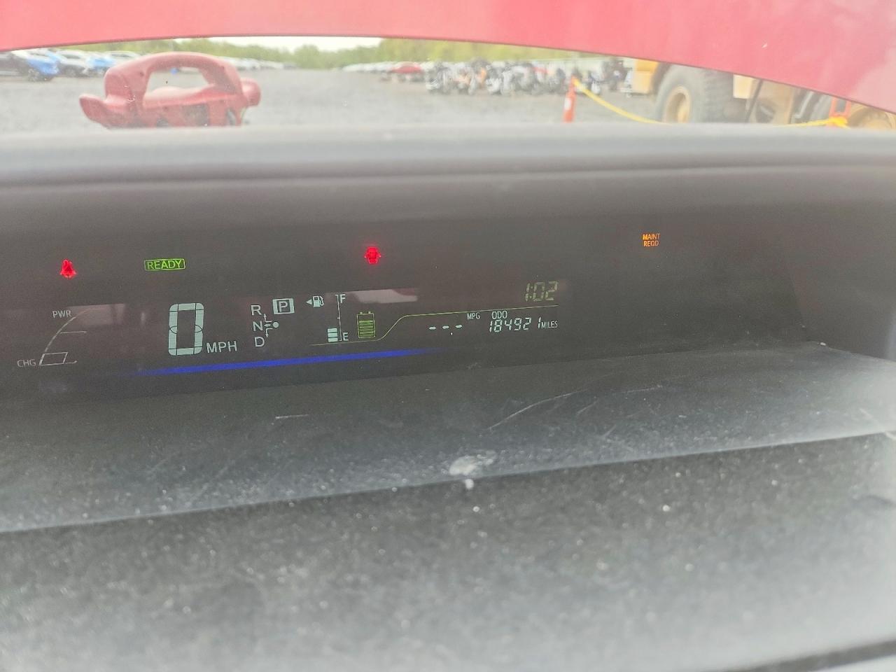 2012 Toyota Prius V Two Red vin: JTDZN3EU1C3157240