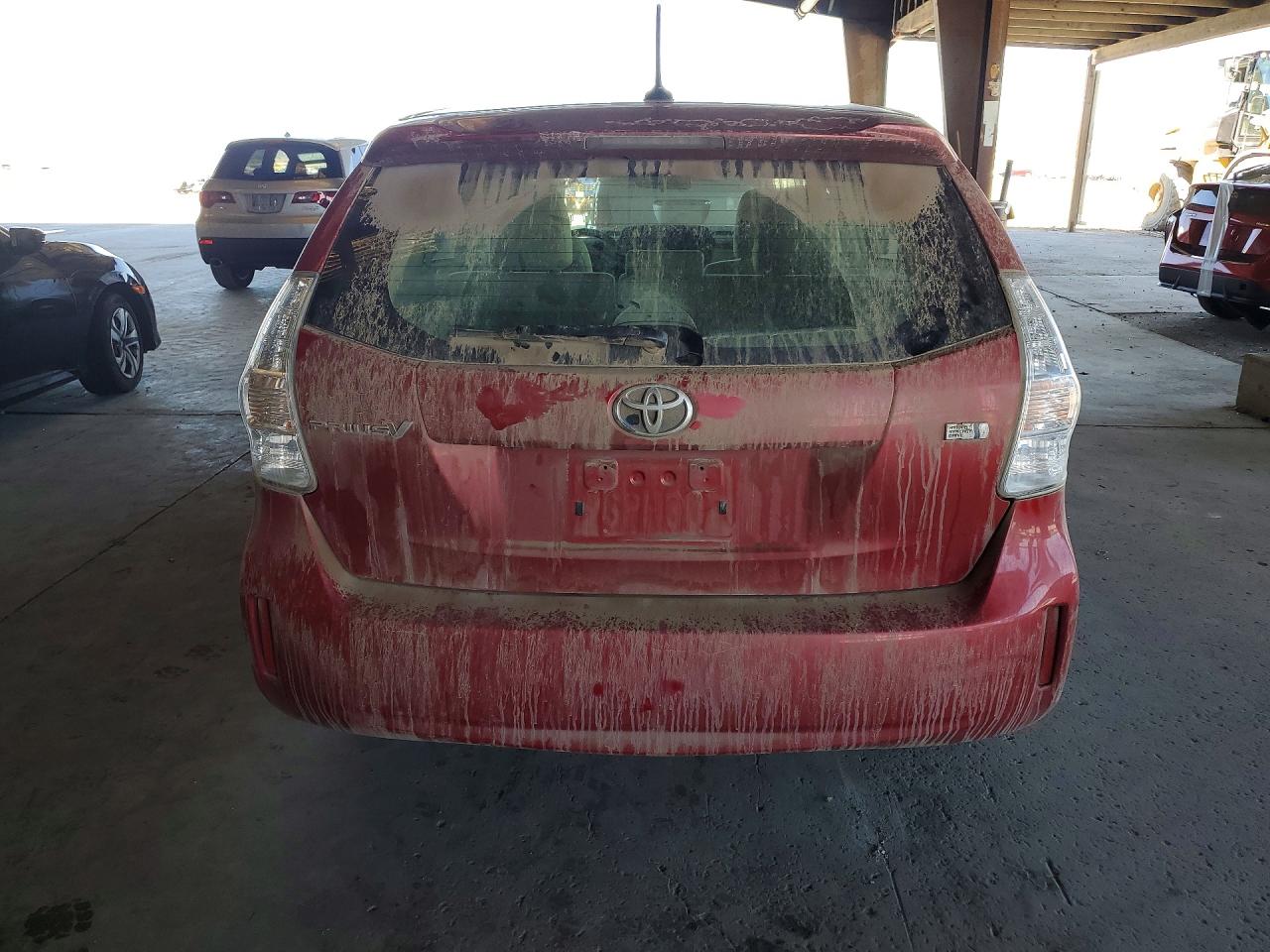 2012 Toyota Prius V Three Бордовый vin: JTDZN3EU1C3186334