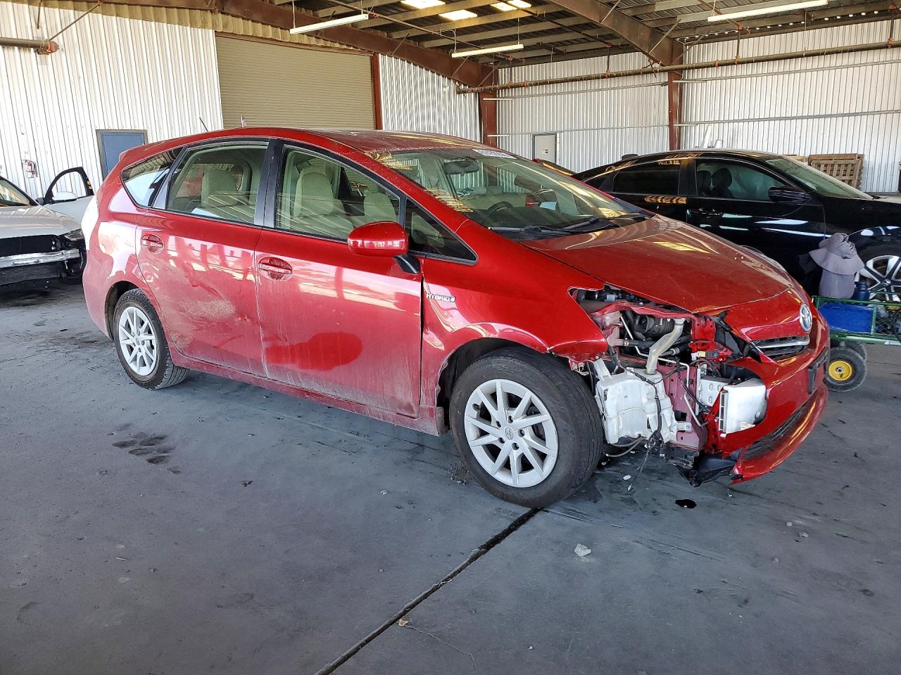 2012 Toyota Prius V Three Бордовый vin: JTDZN3EU1C3186334