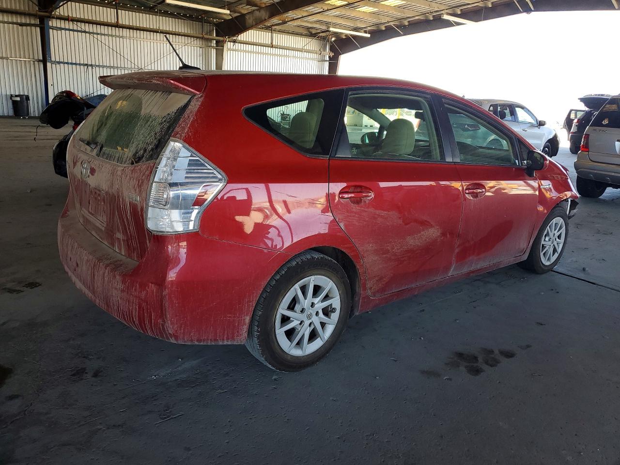 2012 Toyota Prius V Three Бордовый vin: JTDZN3EU1C3186334