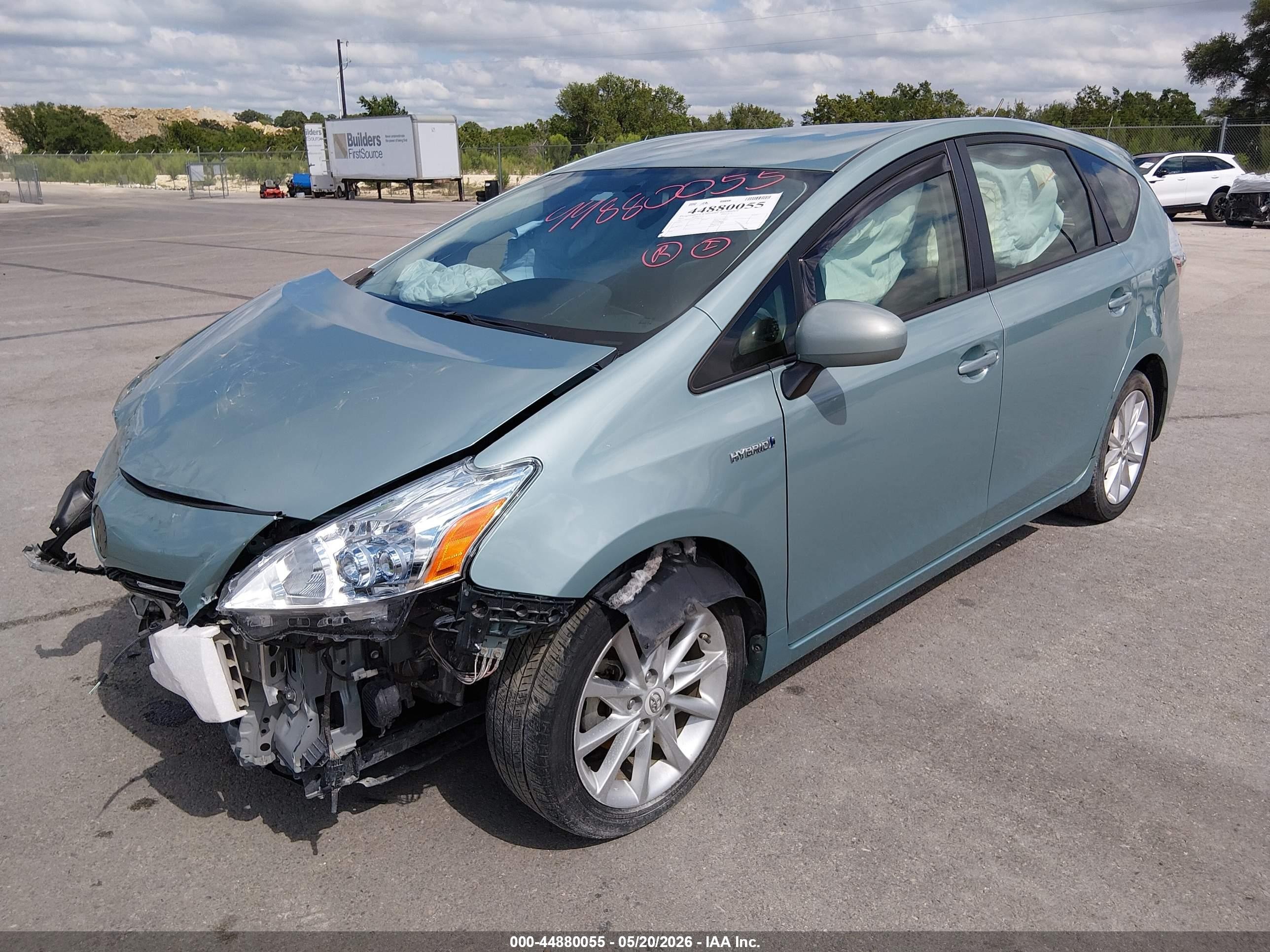 2013 Toyota Prius V Five Blue vin: JTDZN3EU1D3198579