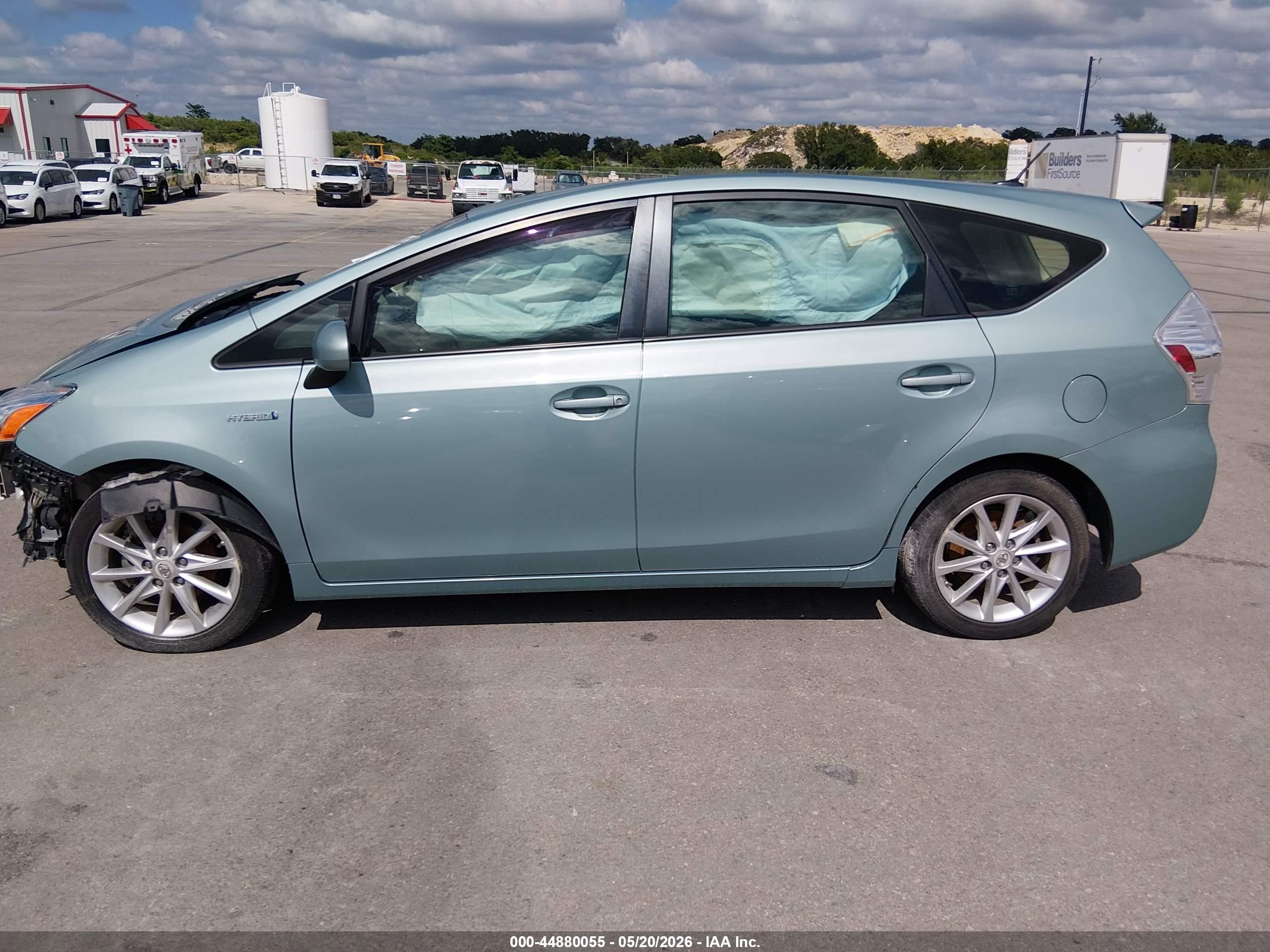 2013 Toyota Prius V Five Blue vin: JTDZN3EU1D3198579