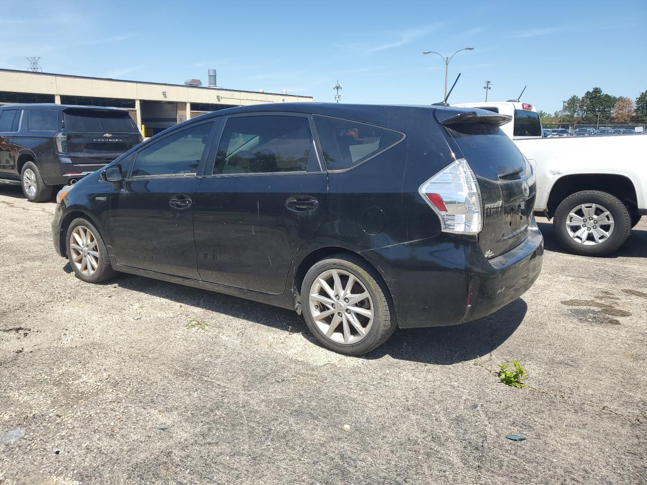 2013 Toyota Prius V Five Black vin: JTDZN3EU1D3218622 Damage: Left Qtr Panel, Dent(S) W/No Paint Dmg, < 1/8 Inch