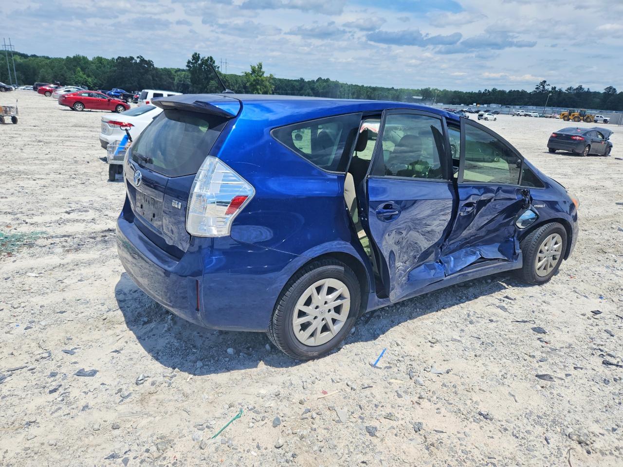 2013 Toyota Prius V Two Blue vin: JTDZN3EU1D3275533