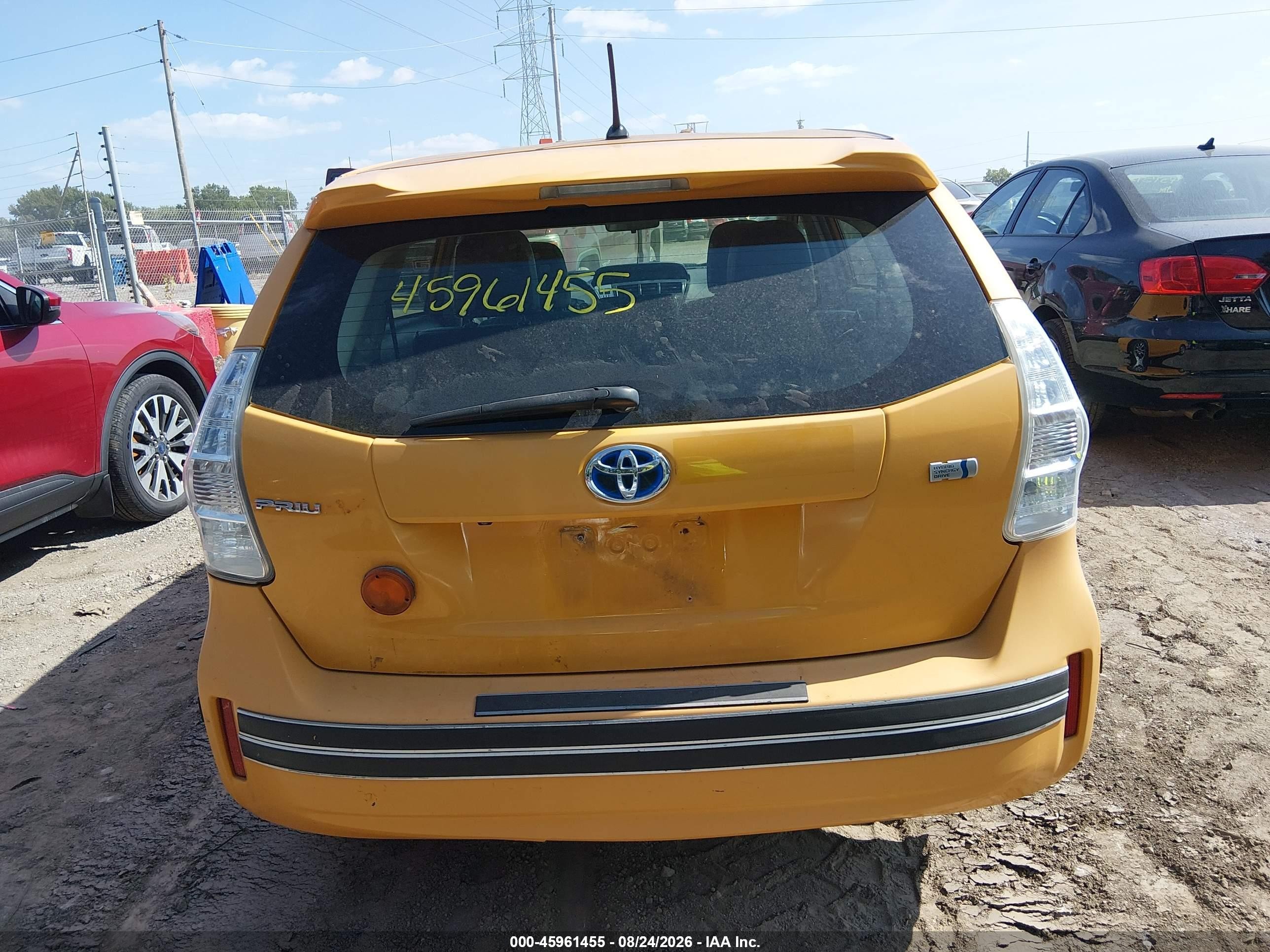 2014 Toyota Prius V Two Orange vin: JTDZN3EU1E3304210