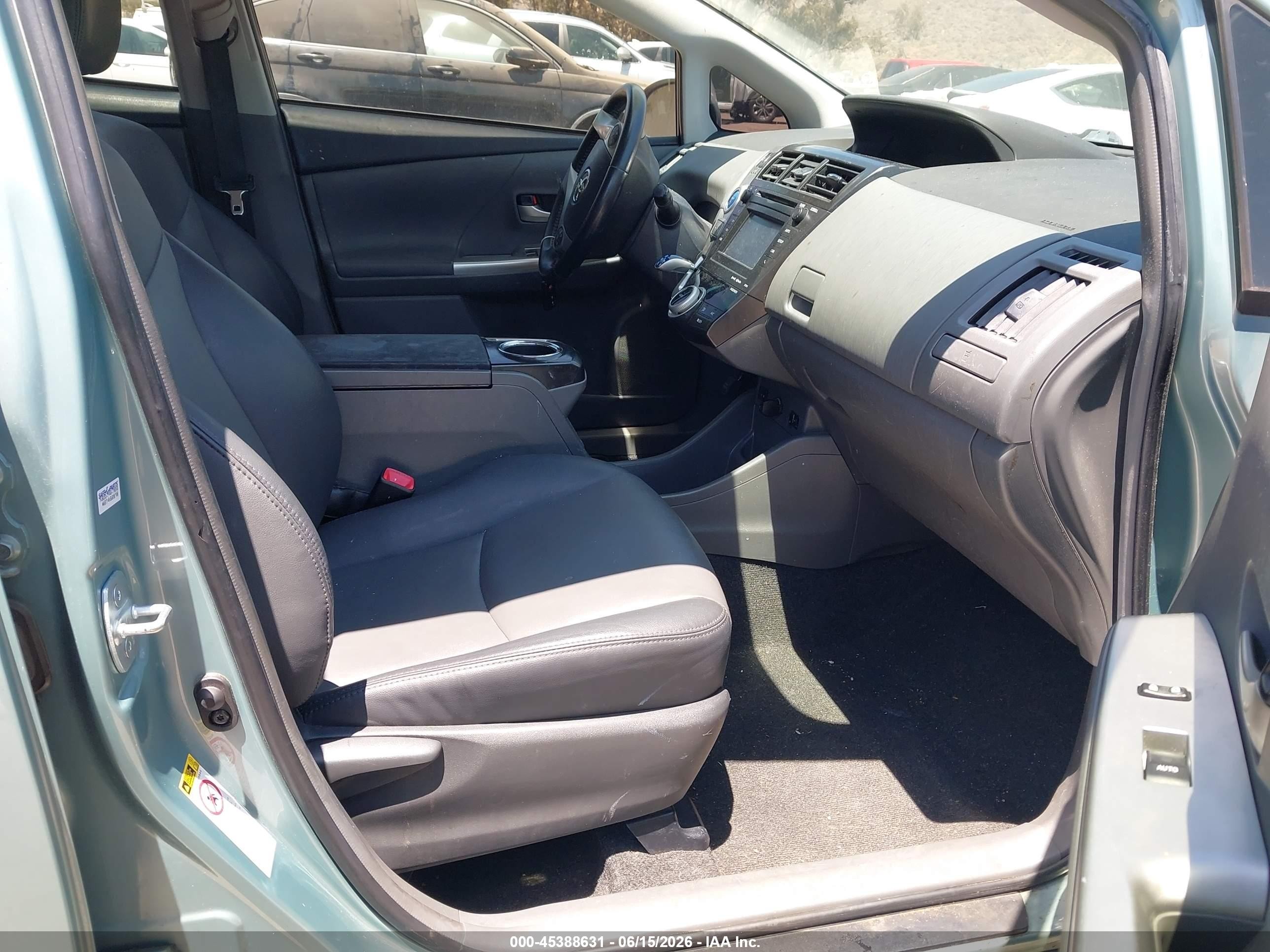 2014 Toyota Prius V Five Light Blue vin: JTDZN3EU1E3309892