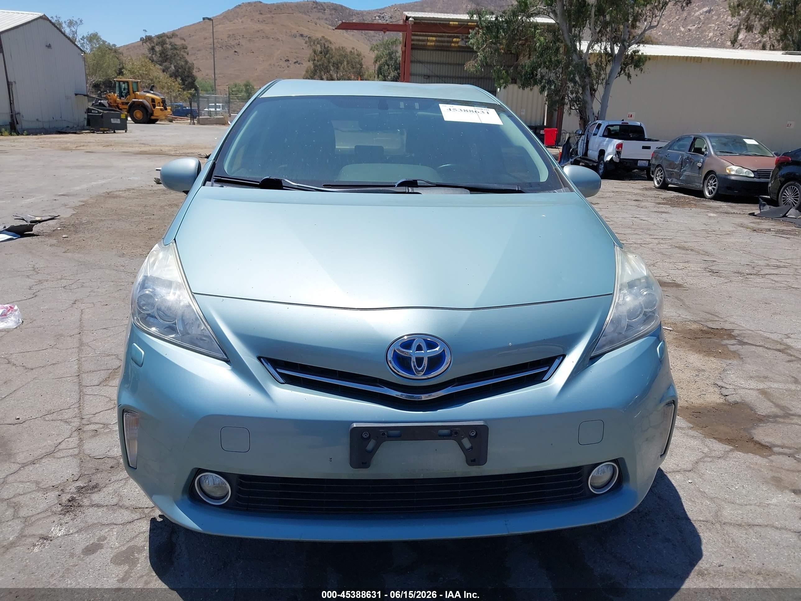 2014 Toyota Prius V Five Light Blue vin: JTDZN3EU1E3309892