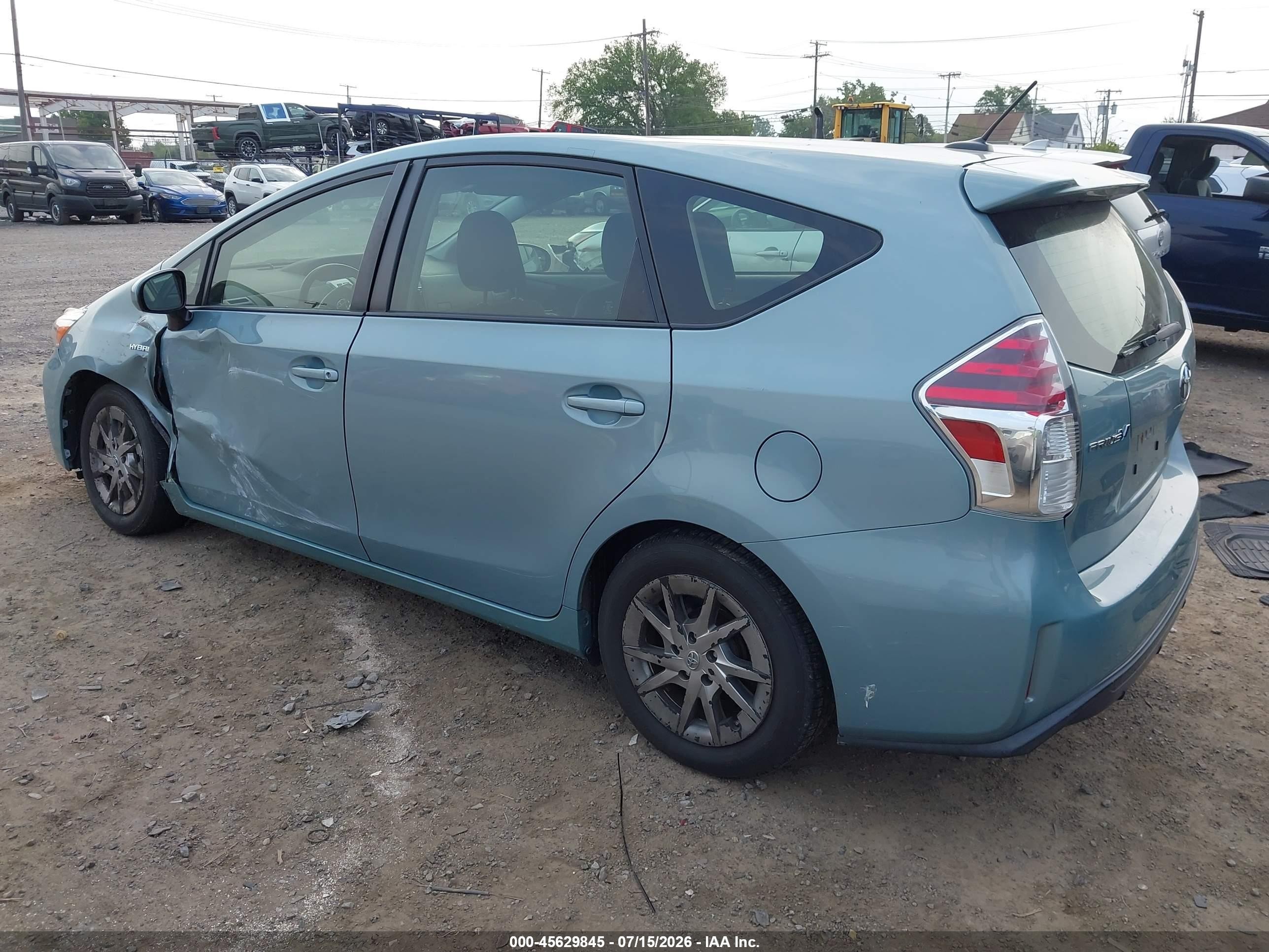 2015 Toyota Prius V Three Бирюзовый vin: JTDZN3EU1FJ021741