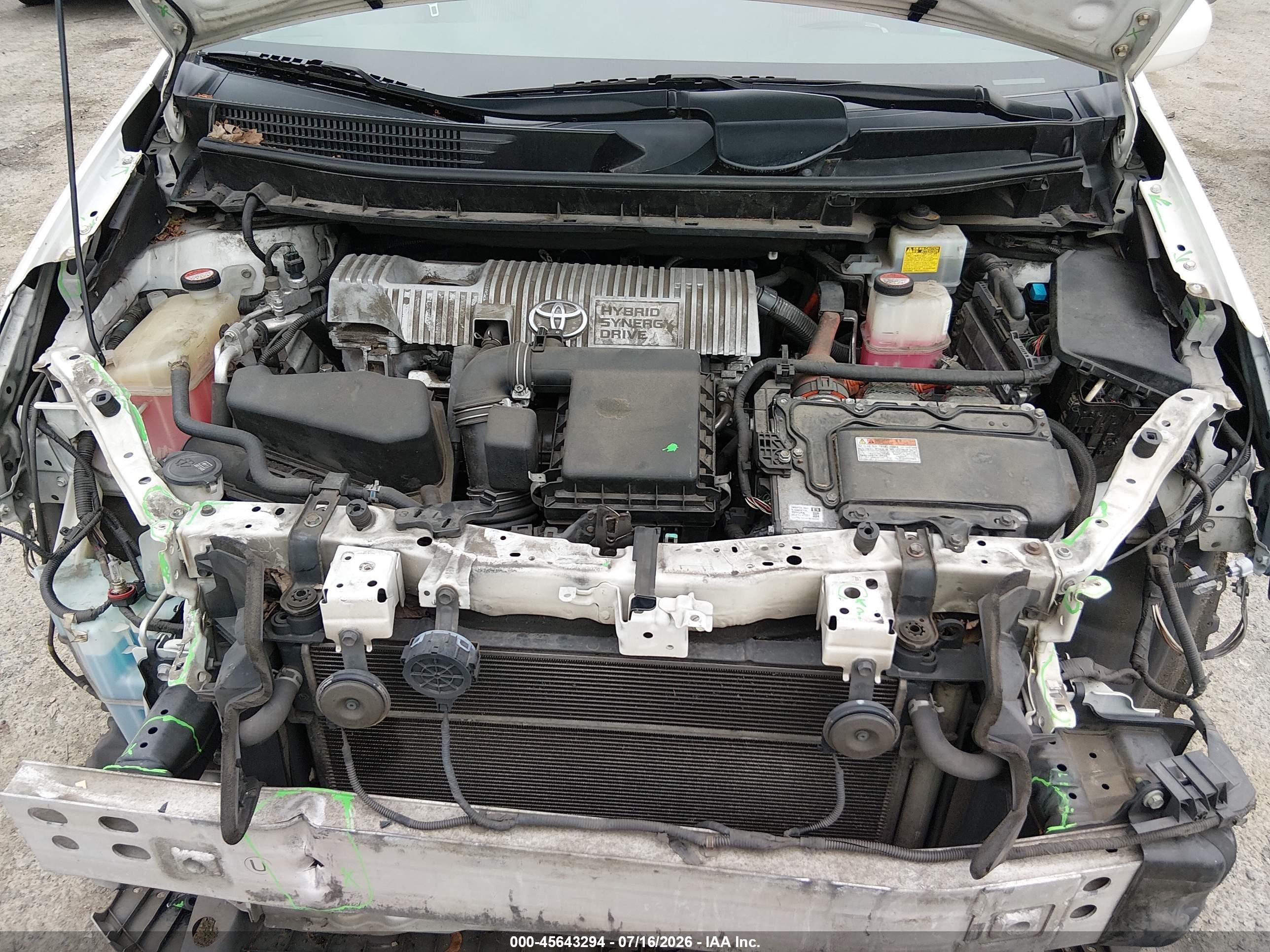 2015 Toyota Prius V Two Белый vin: JTDZN3EU1FJ026504
