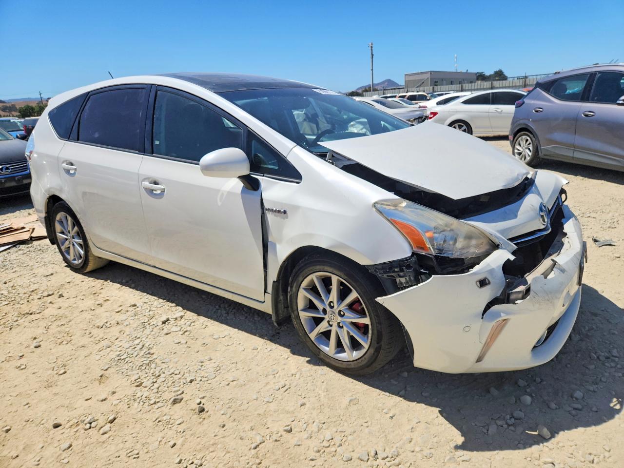 2012 Toyota Prius V Two White vin: JTDZN3EU2C3041920