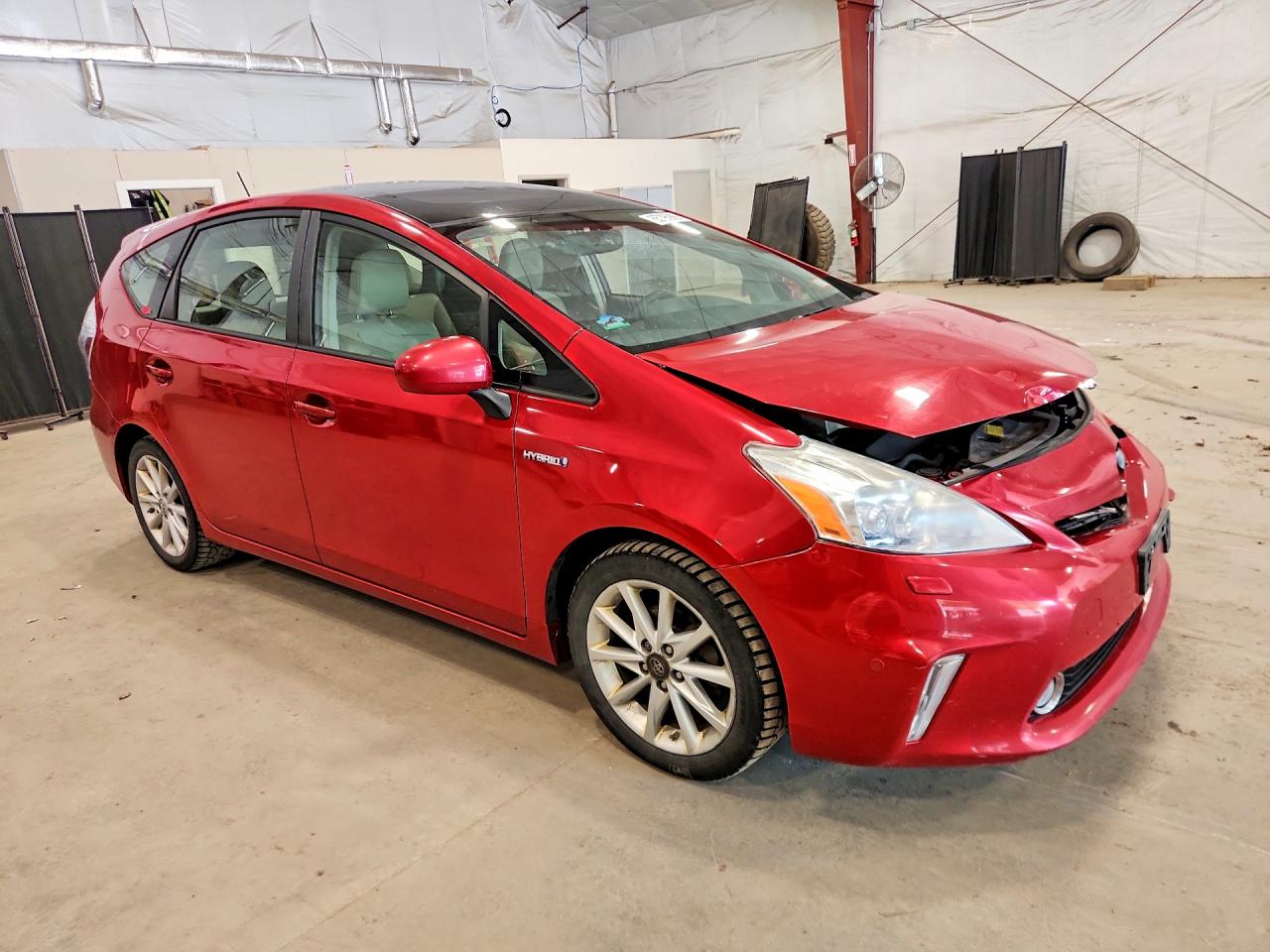 2012 Toyota Prius V Five Red vin: JTDZN3EU2C3042856