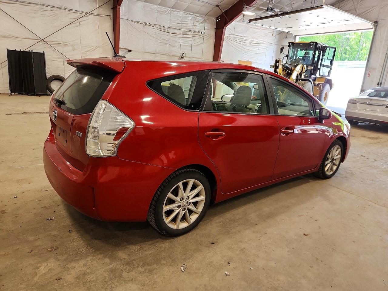 2012 Toyota Prius V Five Red vin: JTDZN3EU2C3042856