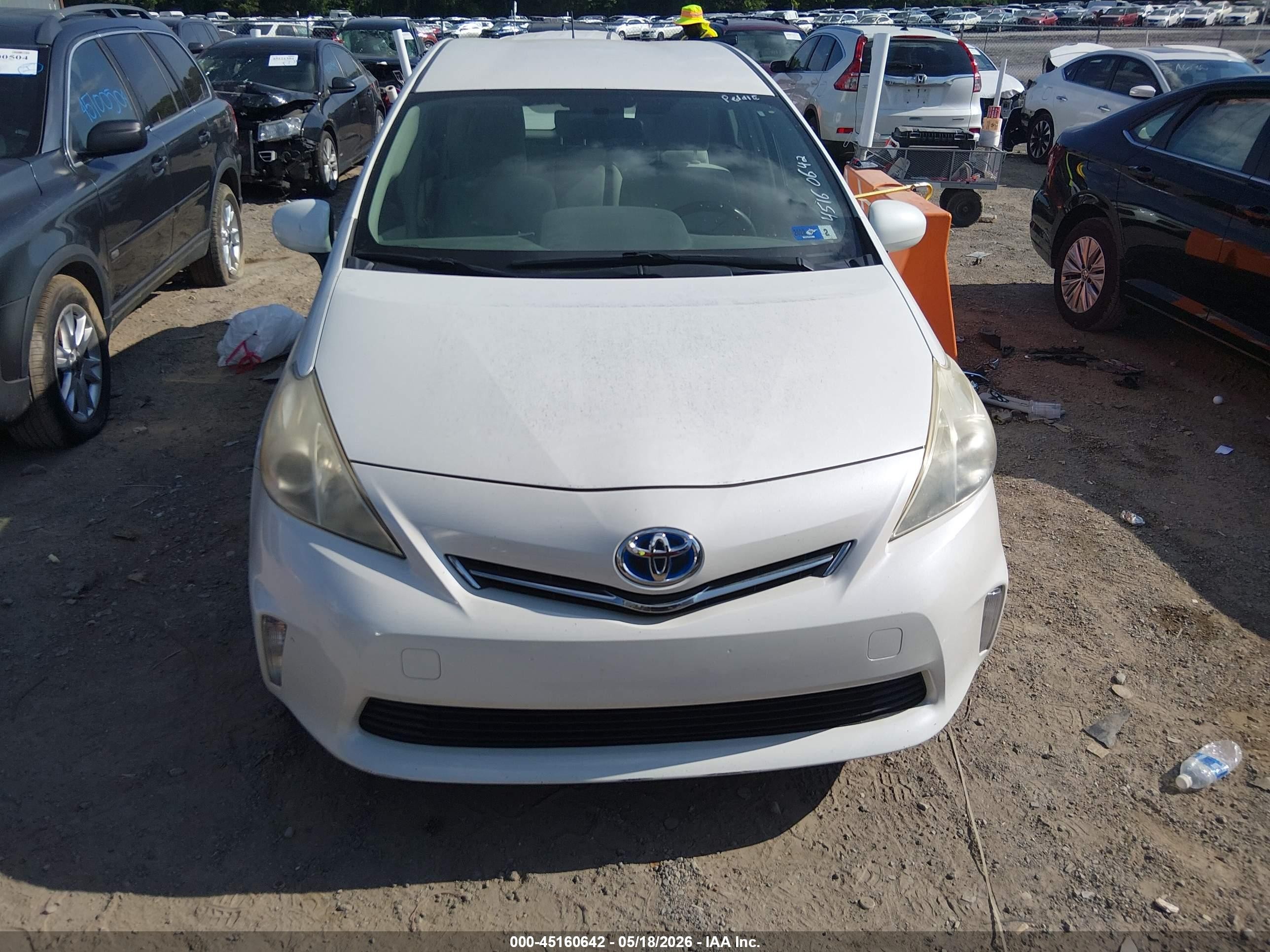2012 Toyota Prius V Three White vin: JTDZN3EU2C3043568