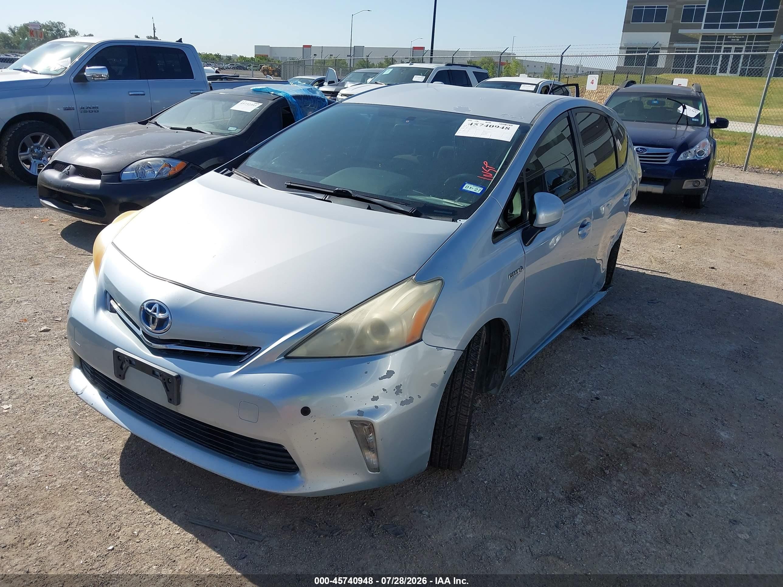 2012 Toyota Prius V Two Silver vin: JTDZN3EU2C3072147