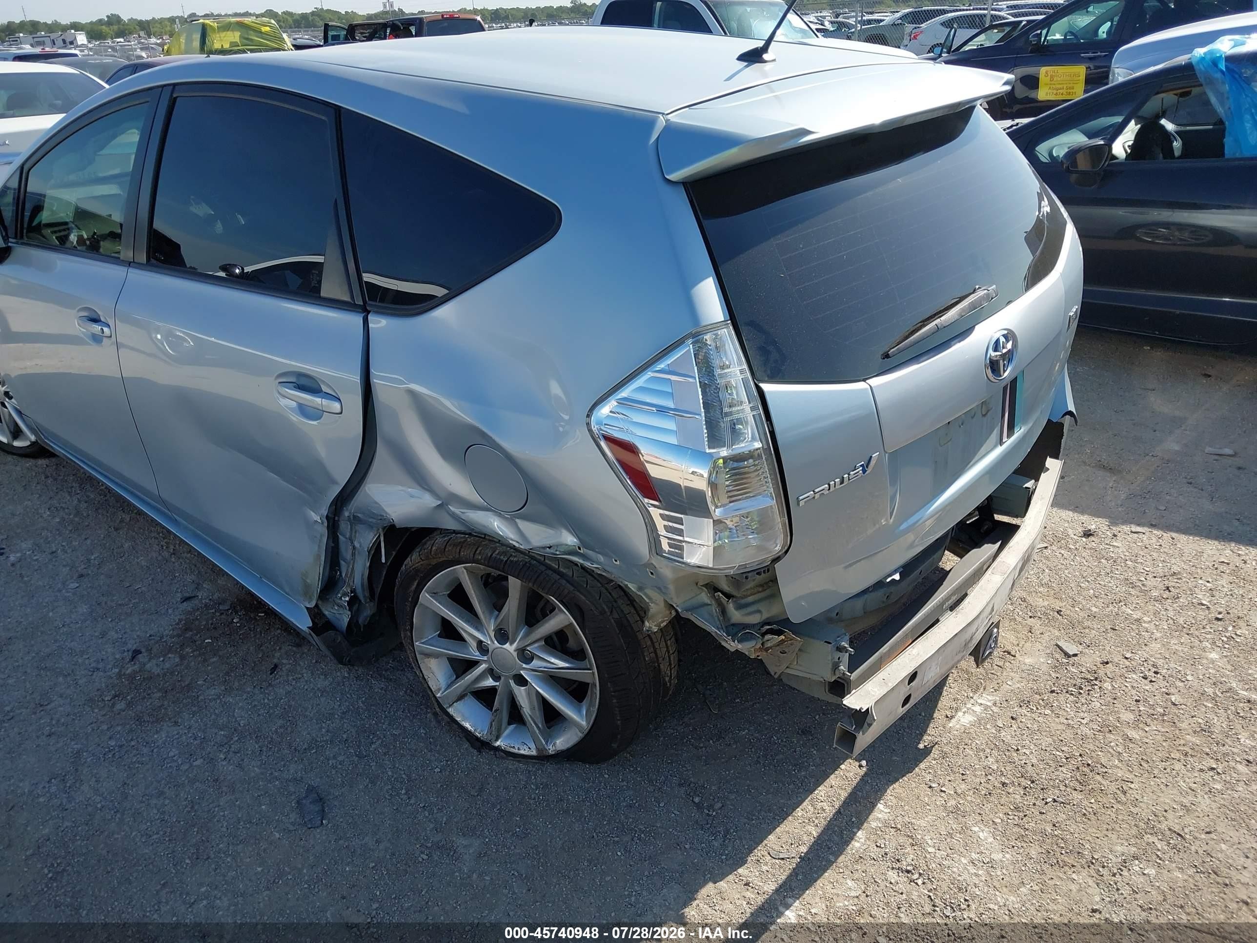 2012 Toyota Prius V Two Silver vin: JTDZN3EU2C3072147