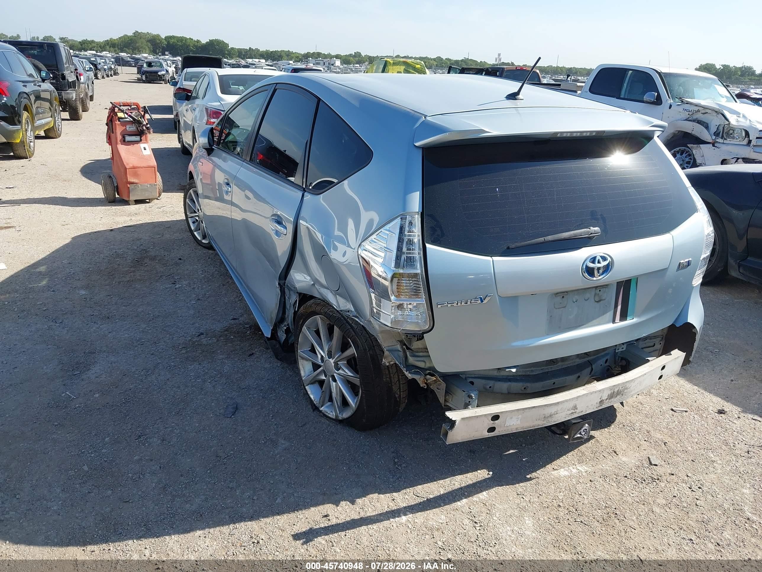 2012 Toyota Prius V Two Silver vin: JTDZN3EU2C3072147