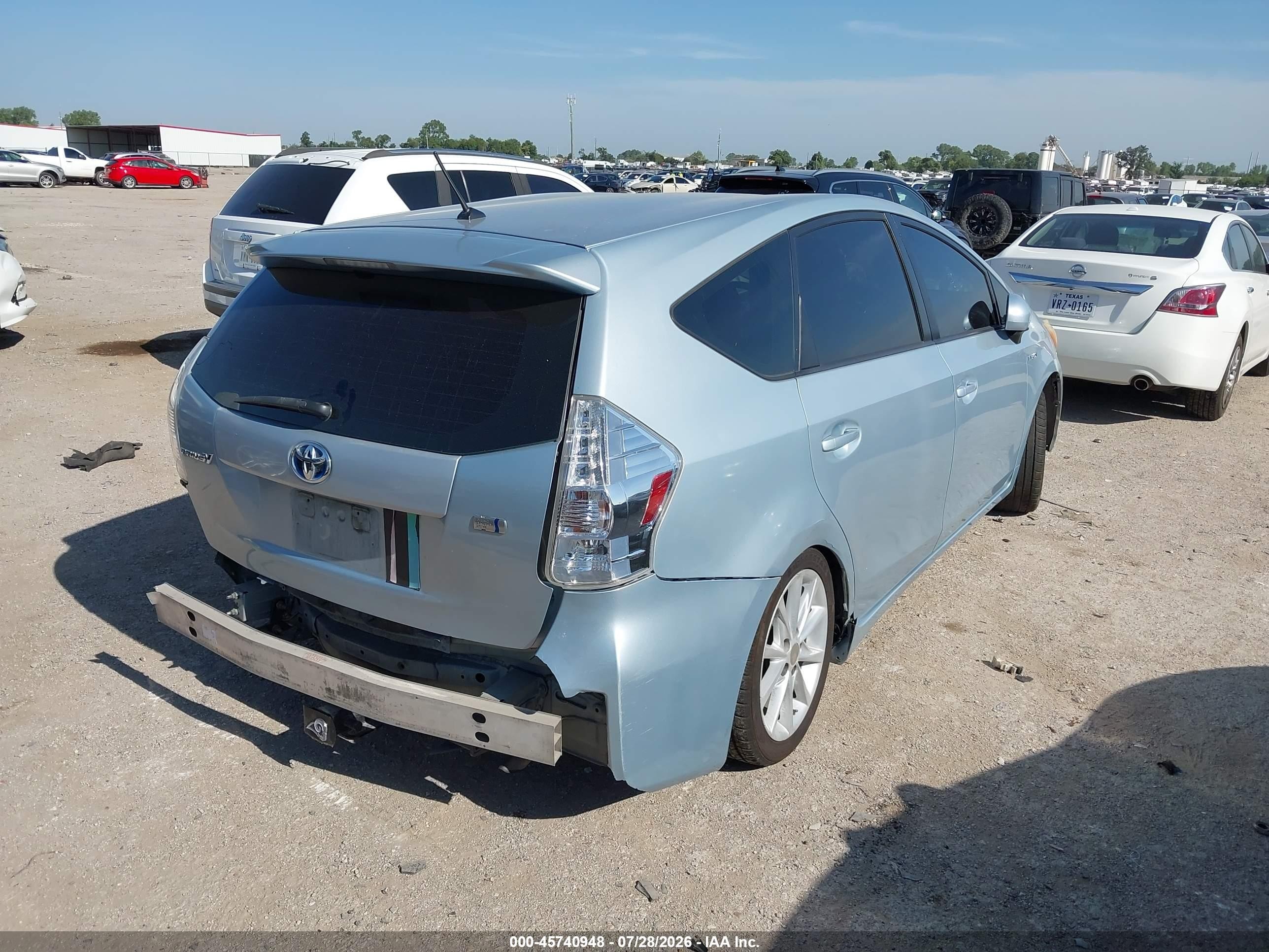 2012 Toyota Prius V Two Silver vin: JTDZN3EU2C3072147