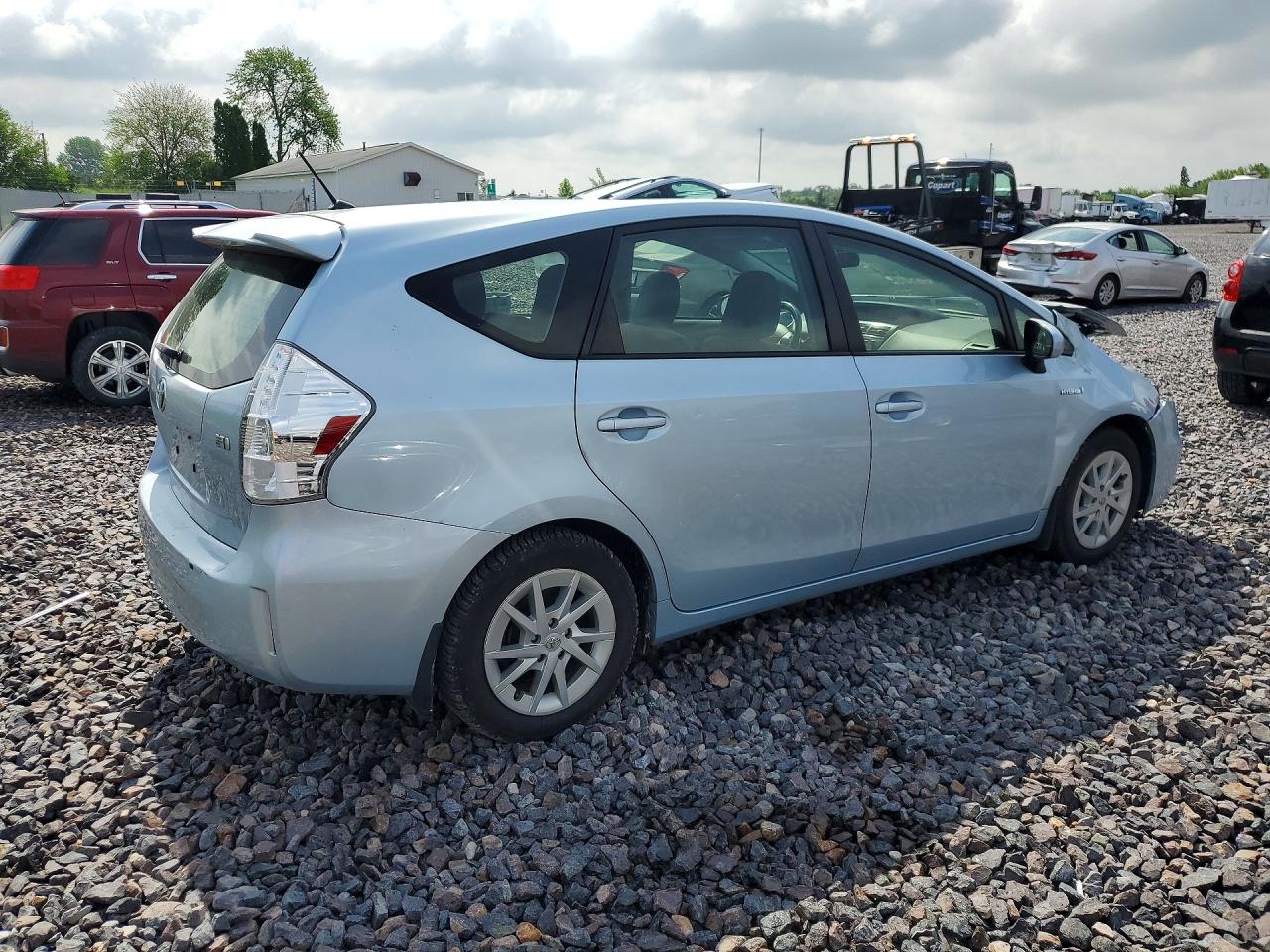 2012 Toyota Prius V Two Blue vin: JTDZN3EU2C3084721