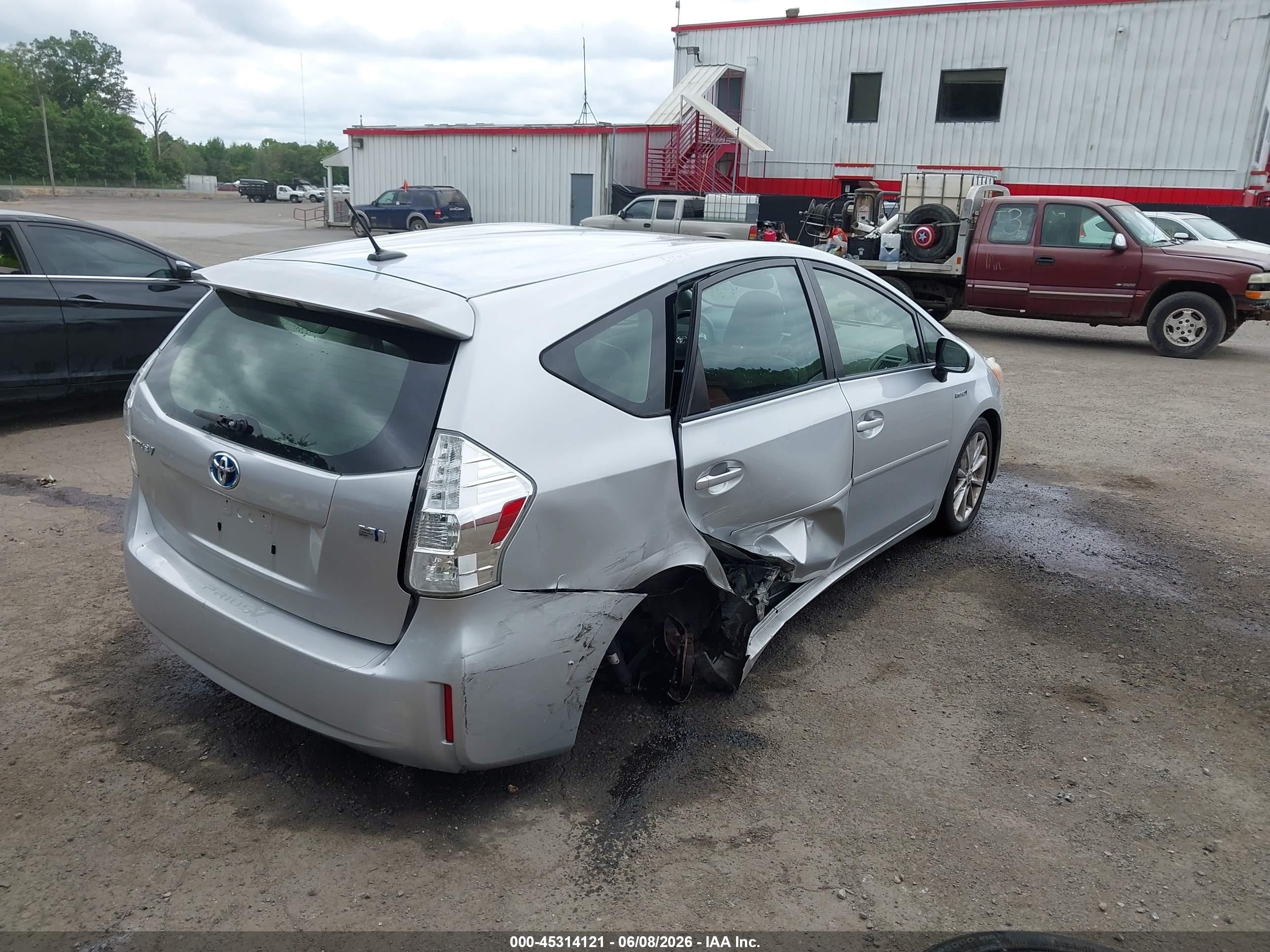 2012 Toyota Prius V Five Silver vin: JTDZN3EU2C3089157
